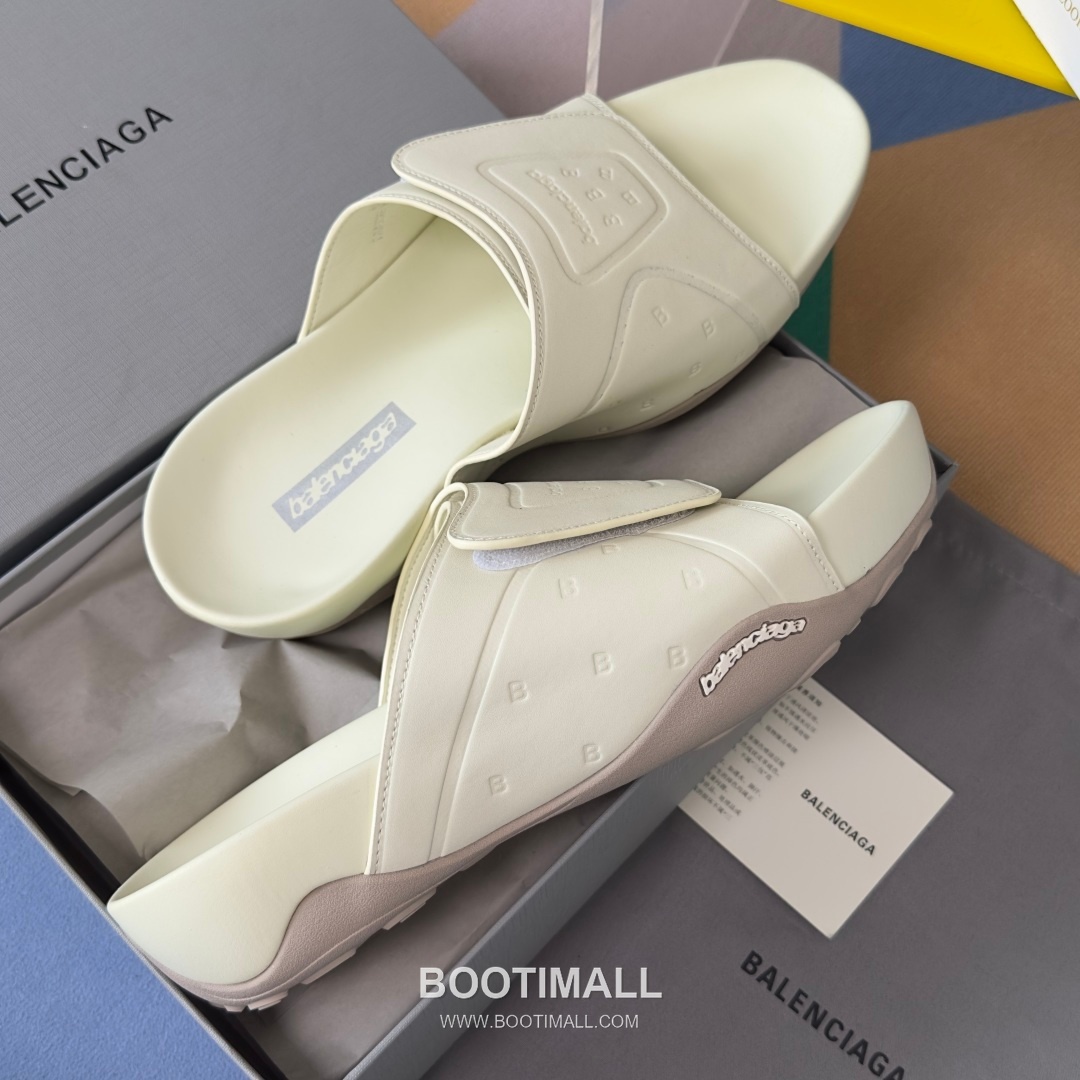 Balenciaga Monday Ultra Retro 3B Leather Textile Black Slides 발렌시아가 먼데이 울트라 레트로 3B 가죽 텍스타일 블랙 슬라이드 7