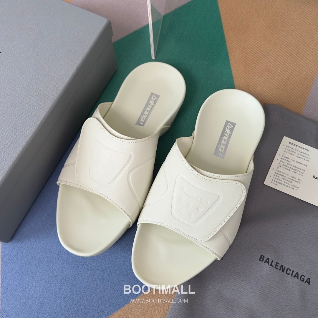 Balenciaga Monday Ultra Retro 3B Leather Textile Black Slides 발렌시아가 먼데이 울트라 레트로 3B 가죽 텍스타일 블랙 슬라이드 9