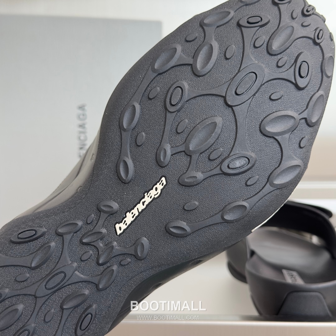 Balenciaga Monday Ultra Retro 3B Leather Textile Black Slides 발렌시아가 먼데이 울트라 레트로 3B 가죽 텍스타일 블랙 슬라이드 6