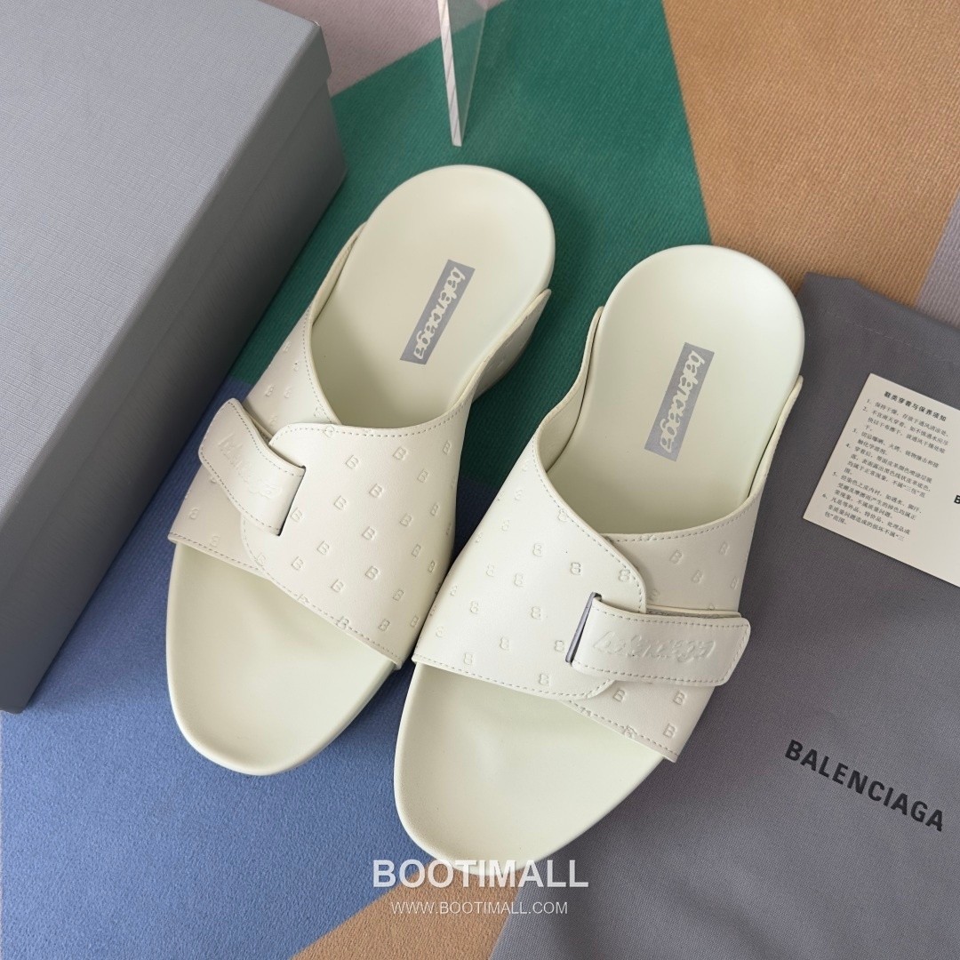 Balenciaga Monday Ultra Retro 3B Leather Textile Black Slides 발렌시아가 먼데이 울트라 레트로 3B 가죽 텍스타일 블랙 슬라이드 9