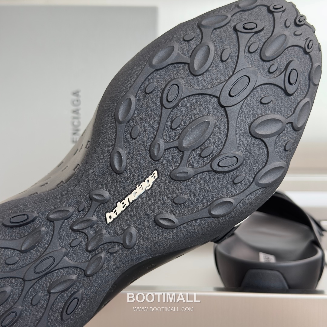 Balenciaga Monday Ultra Retro 3B Leather Textile Black Slides 발렌시아가 먼데이 울트라 레트로 3B 가죽 텍스타일 블랙 슬라이드 6