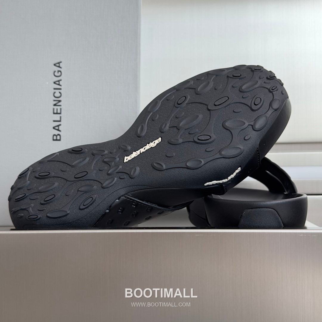 Balenciaga Monday Ultra Retro 3B Leather Textile Black Slides 발렌시아가 먼데이 울트라 레트로 3B 가죽 텍스타일 블랙 슬라이드 6