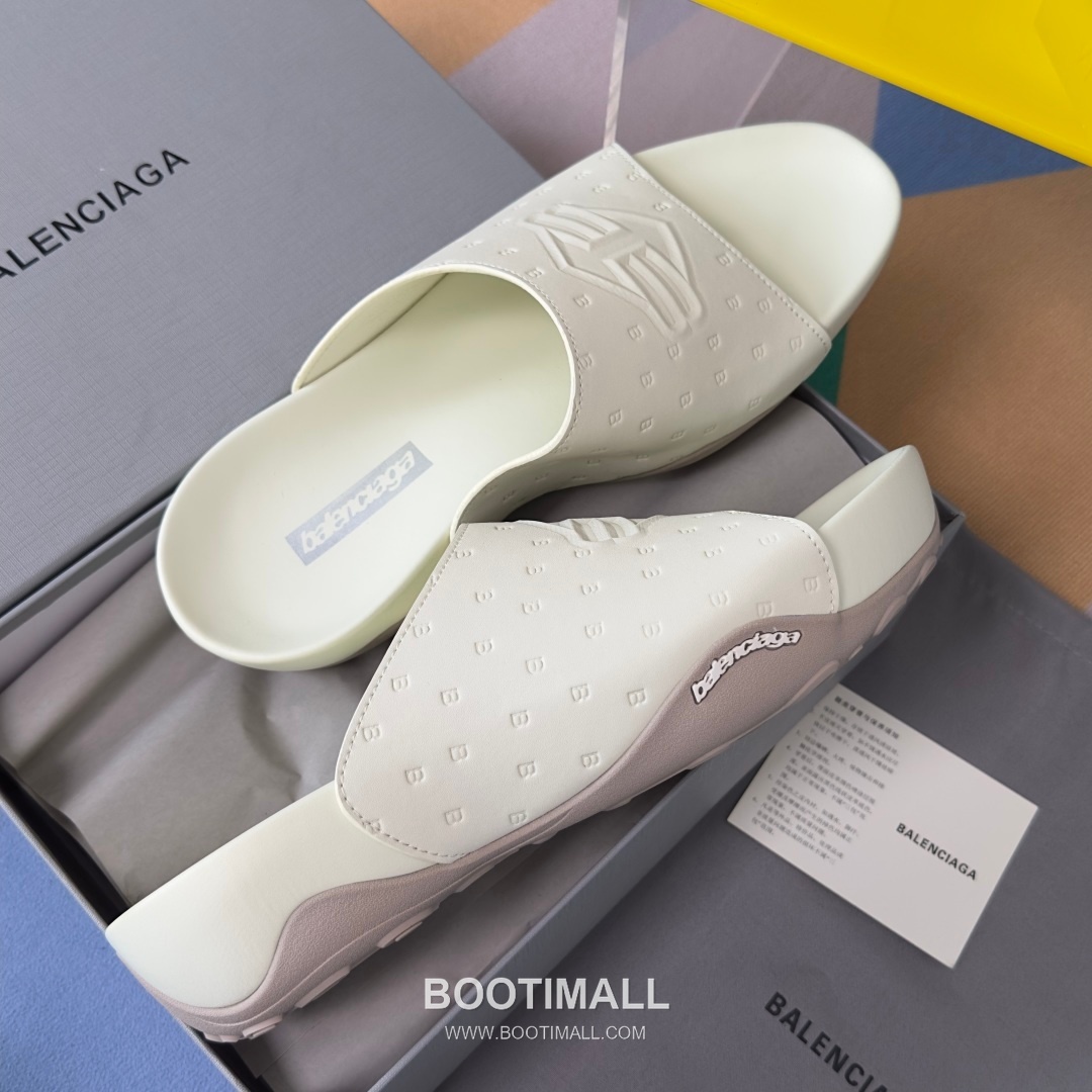 Balenciaga Monday Ultra Retro 3B Leather Textile Black Slides 발렌시아가 먼데이 울트라 레트로 3B 가죽 텍스타일 블랙 슬라이드 7