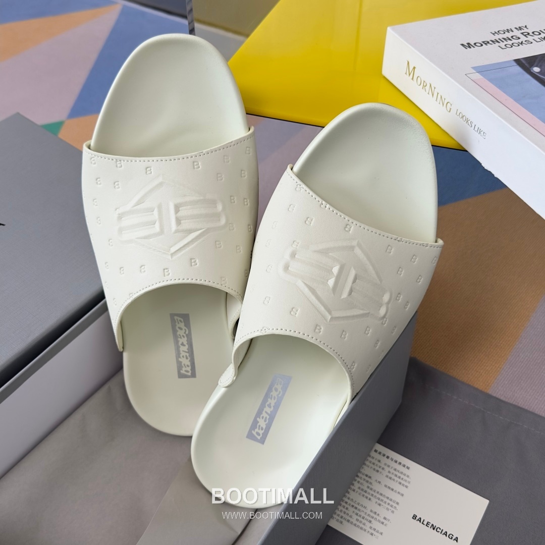 Balenciaga Monday Ultra Retro 3B Leather Textile Black Slides 발렌시아가 먼데이 울트라 레트로 3B 가죽 텍스타일 블랙 슬라이드 8