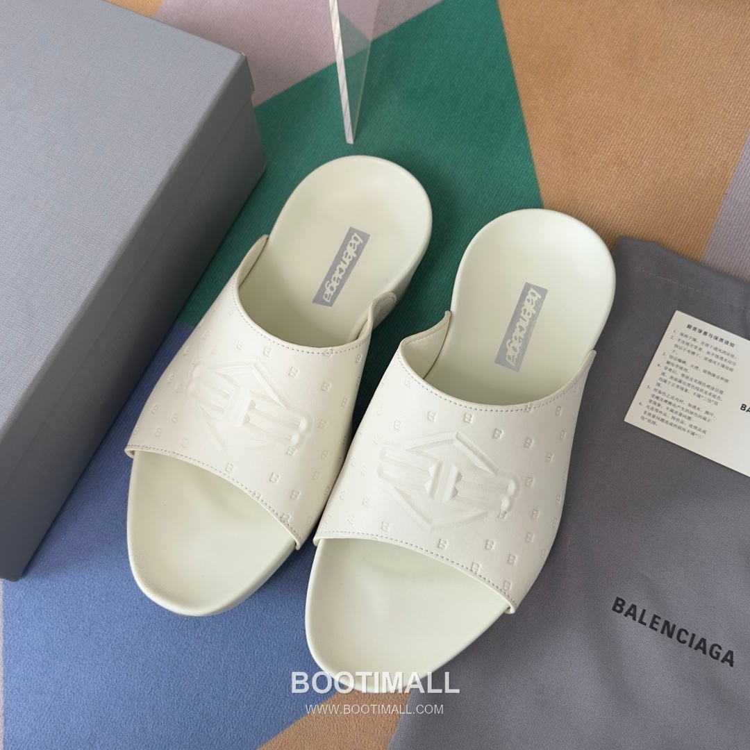 Balenciaga Monday Ultra Retro 3B Leather Textile Black Slides 발렌시아가 먼데이 울트라 레트로 3B 가죽 텍스타일 블랙 슬라이드 9