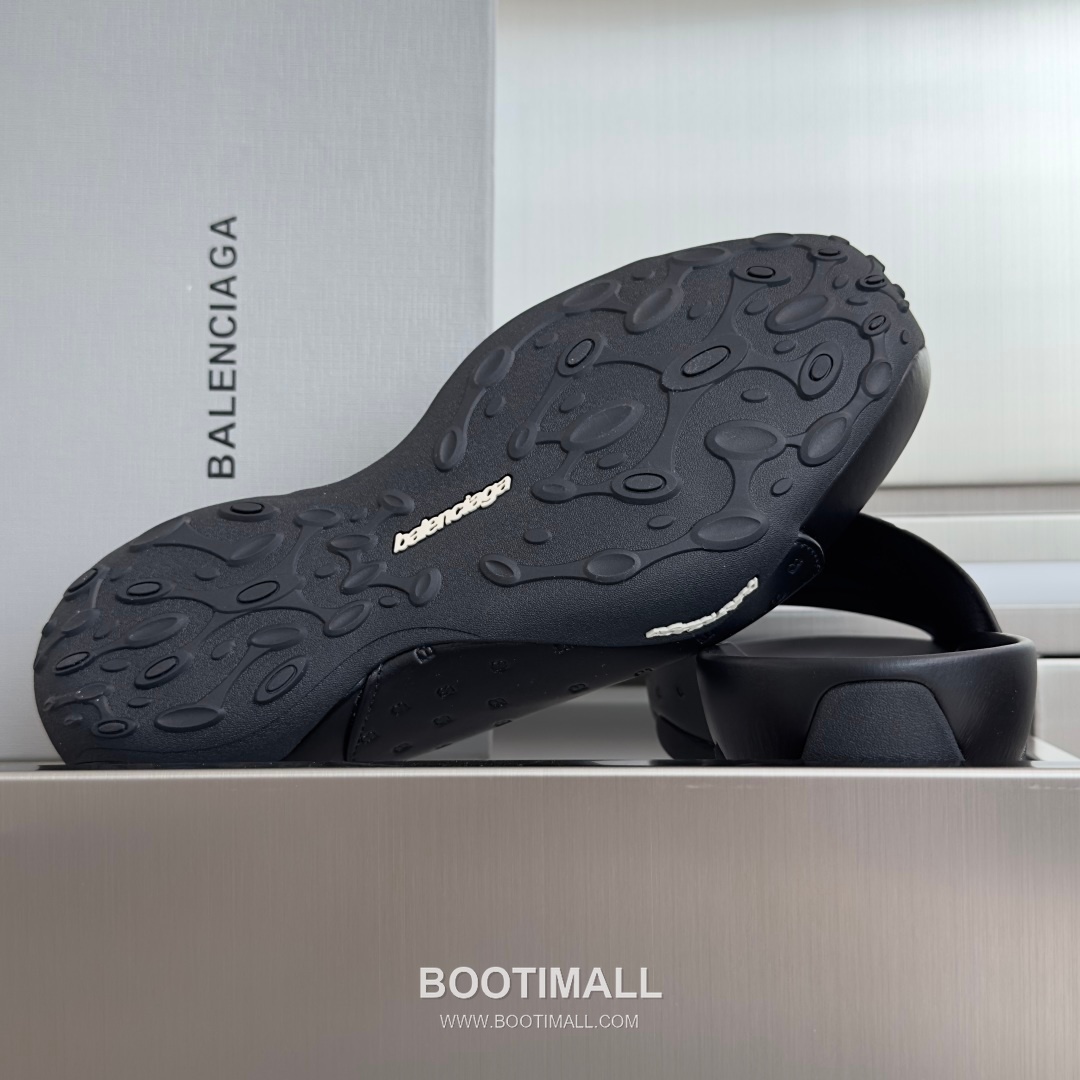 Balenciaga Monday Ultra Retro 3B Leather Textile Black Slides 발렌시아가 먼데이 울트라 레트로 3B 가죽 텍스타일 블랙 슬라이드 6