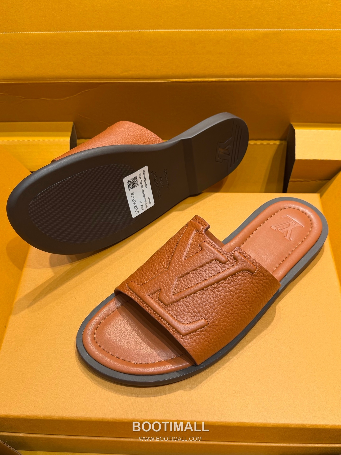 Louis Vuitton Oasis Monogram 5D Logo Calfskin Blue Slides 루이비통 오아시스 모노그램 5D 로고 송아지가죽 블루 슬라이드 6