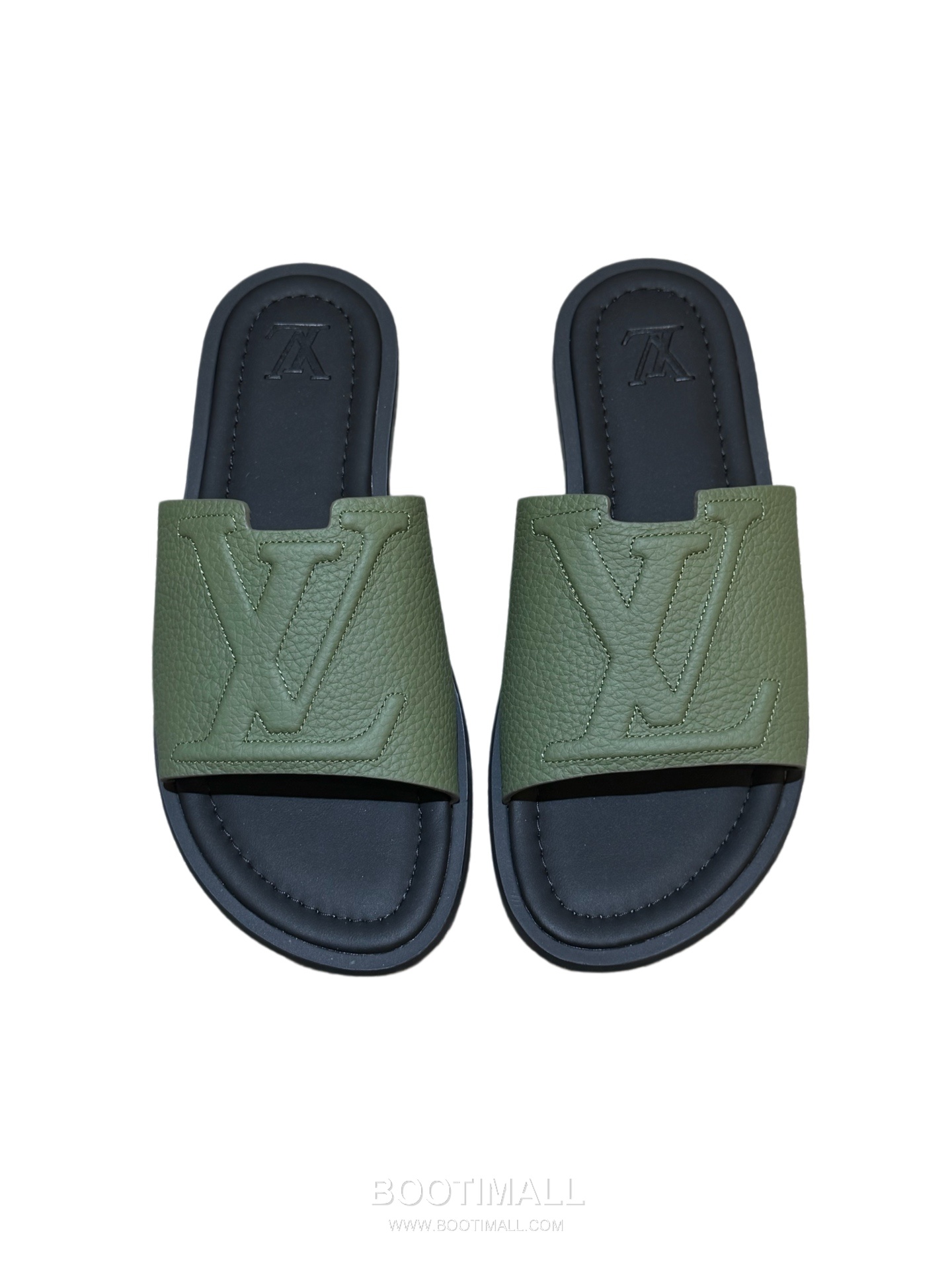 Louis Vuitton Oasis Monogram 5D Logo Calfskin Blue Slides 루이비통 오아시스 모노그램 5D 로고 송아지가죽 블루 슬라이드 2