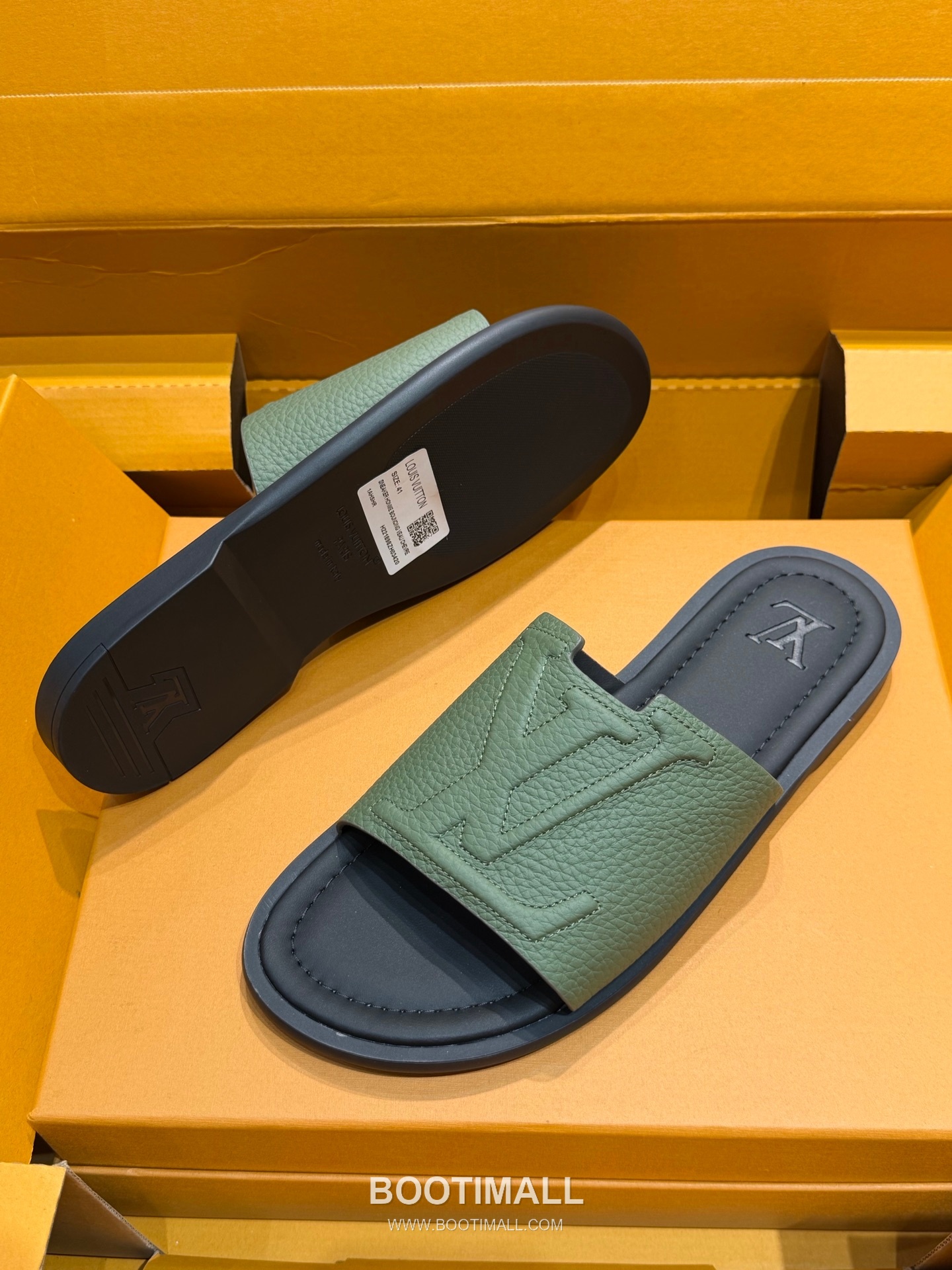 Louis Vuitton Oasis Monogram 5D Logo Calfskin Blue Slides 루이비통 오아시스 모노그램 5D 로고 송아지가죽 블루 슬라이드 6