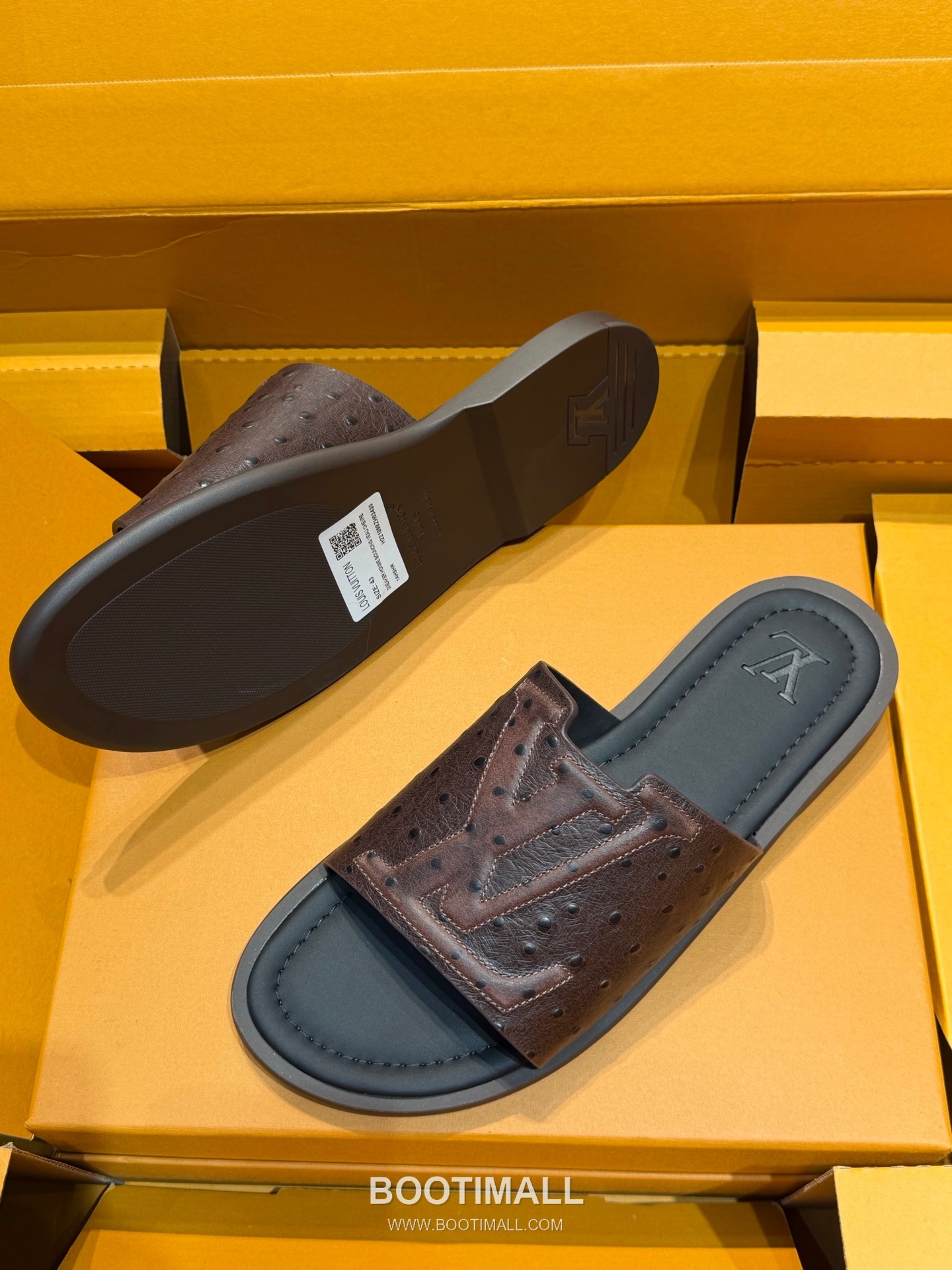 Louis Vuitton Oasis Monogram 5D Logo Calfskin Blue Slides 루이비통 오아시스 모노그램 5D 로고 송아지가죽 블루 슬라이드 6