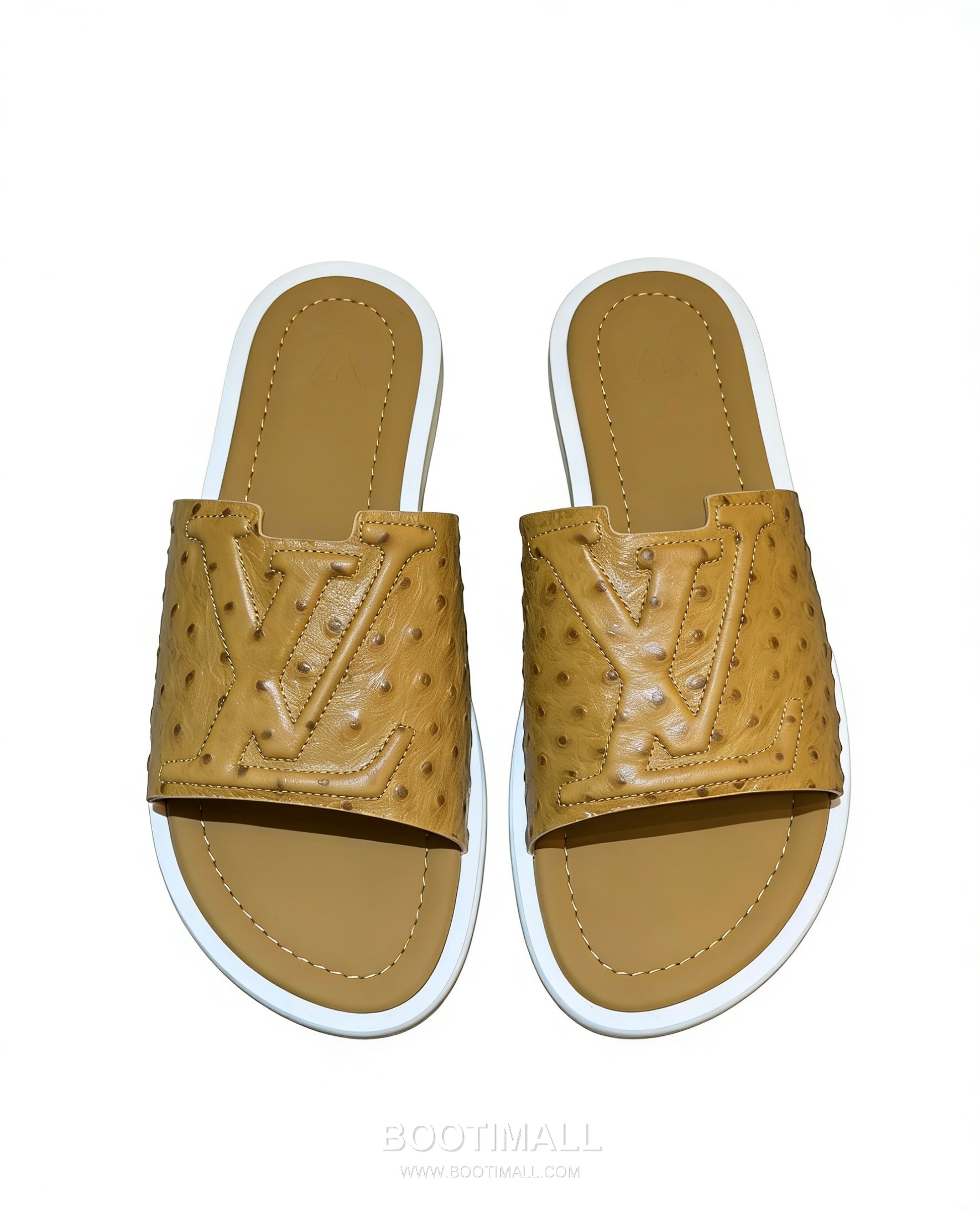 Louis Vuitton Oasis Monogram 5D Logo Calfskin Blue Slides 루이비통 오아시스 모노그램 5D 로고 송아지가죽 블루 슬라이드 2