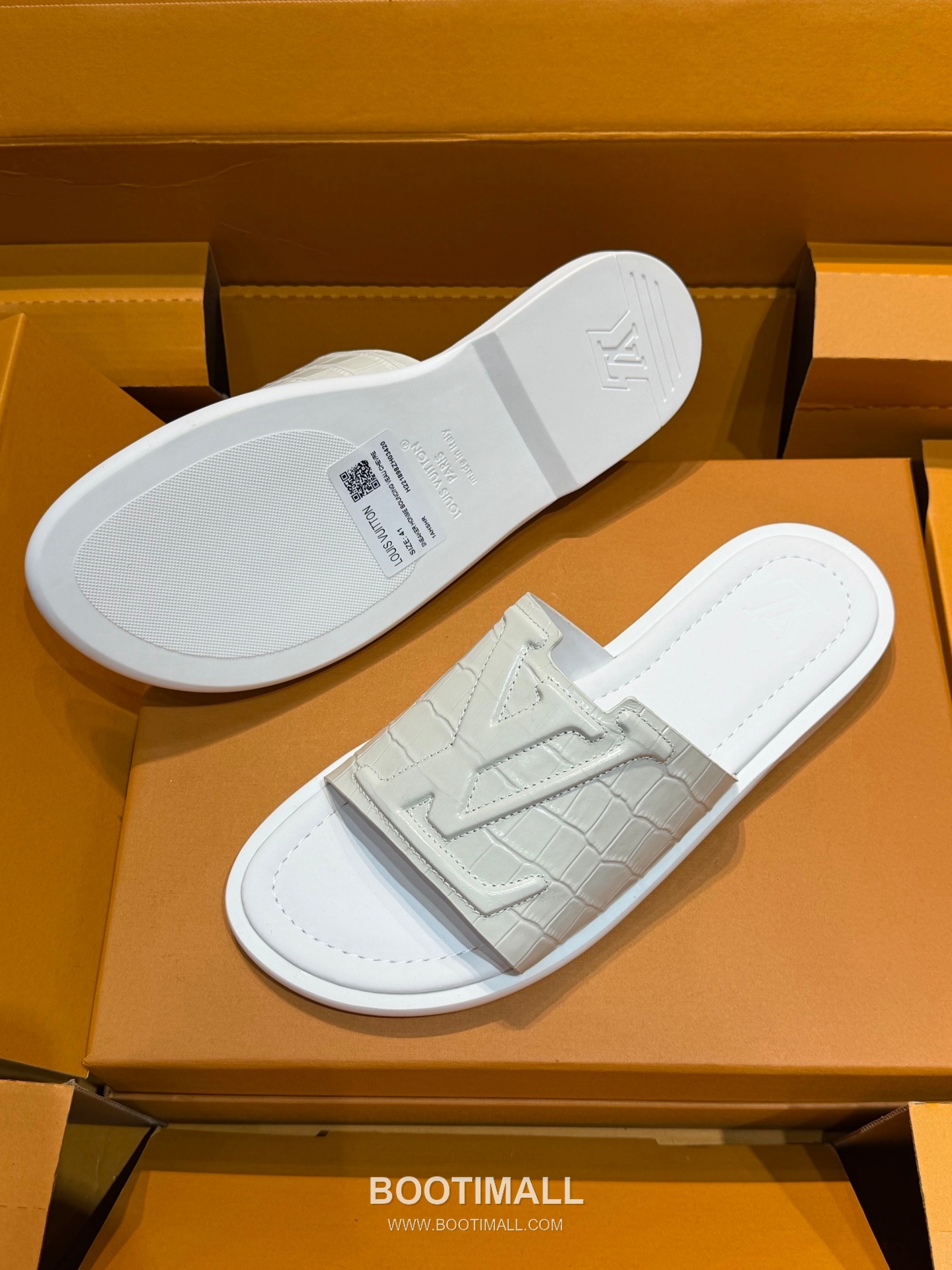 Louis Vuitton Oasis Monogram 5D Logo Calfskin Blue Slides 루이비통 오아시스 모노그램 5D 로고 송아지가죽 블루 슬라이드 6