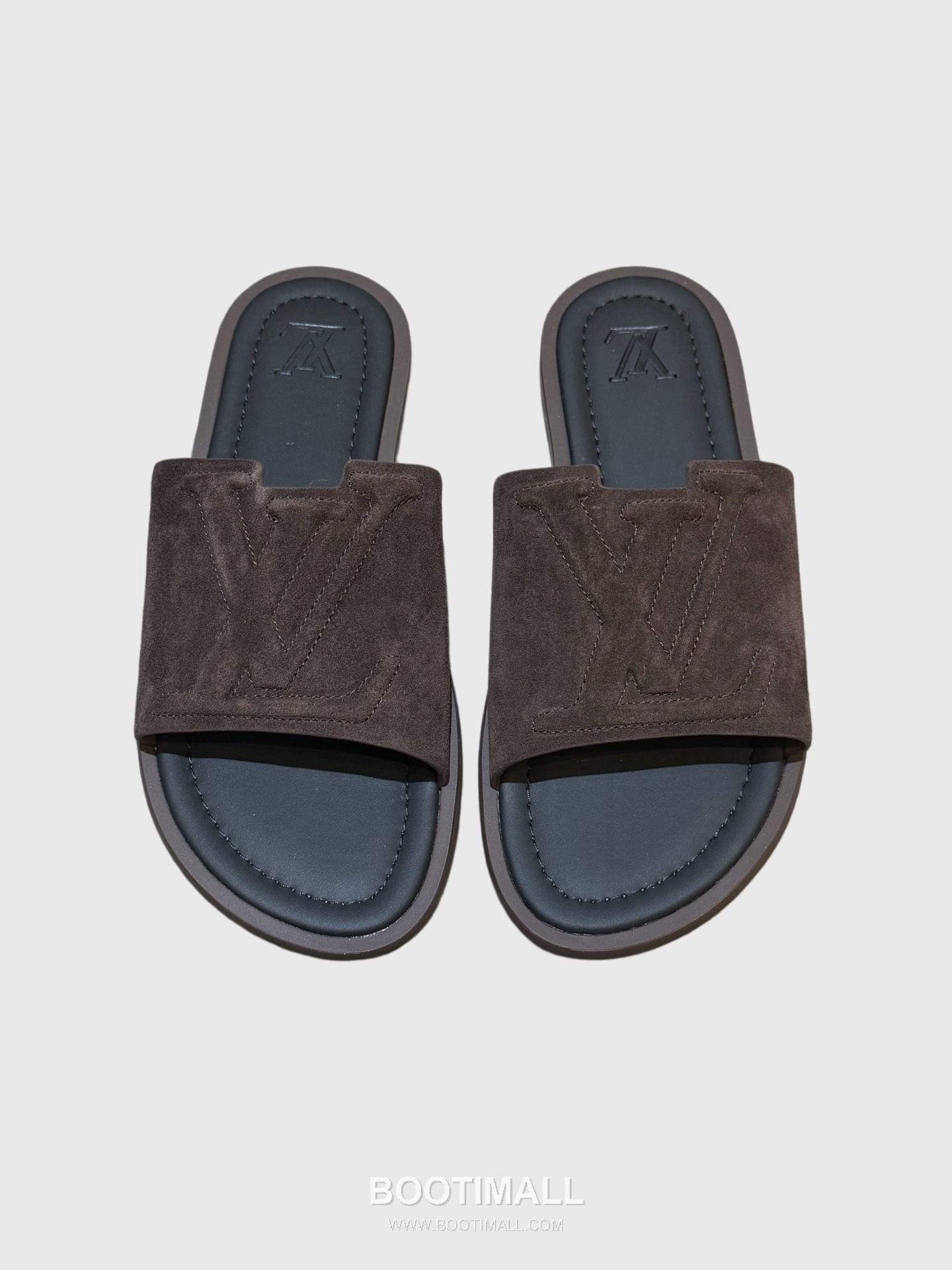 Louis Vuitton Oasis Monogram 5D Logo Calfskin Blue Slides 루이비통 오아시스 모노그램 5D 로고 송아지가죽 블루 슬라이드 2