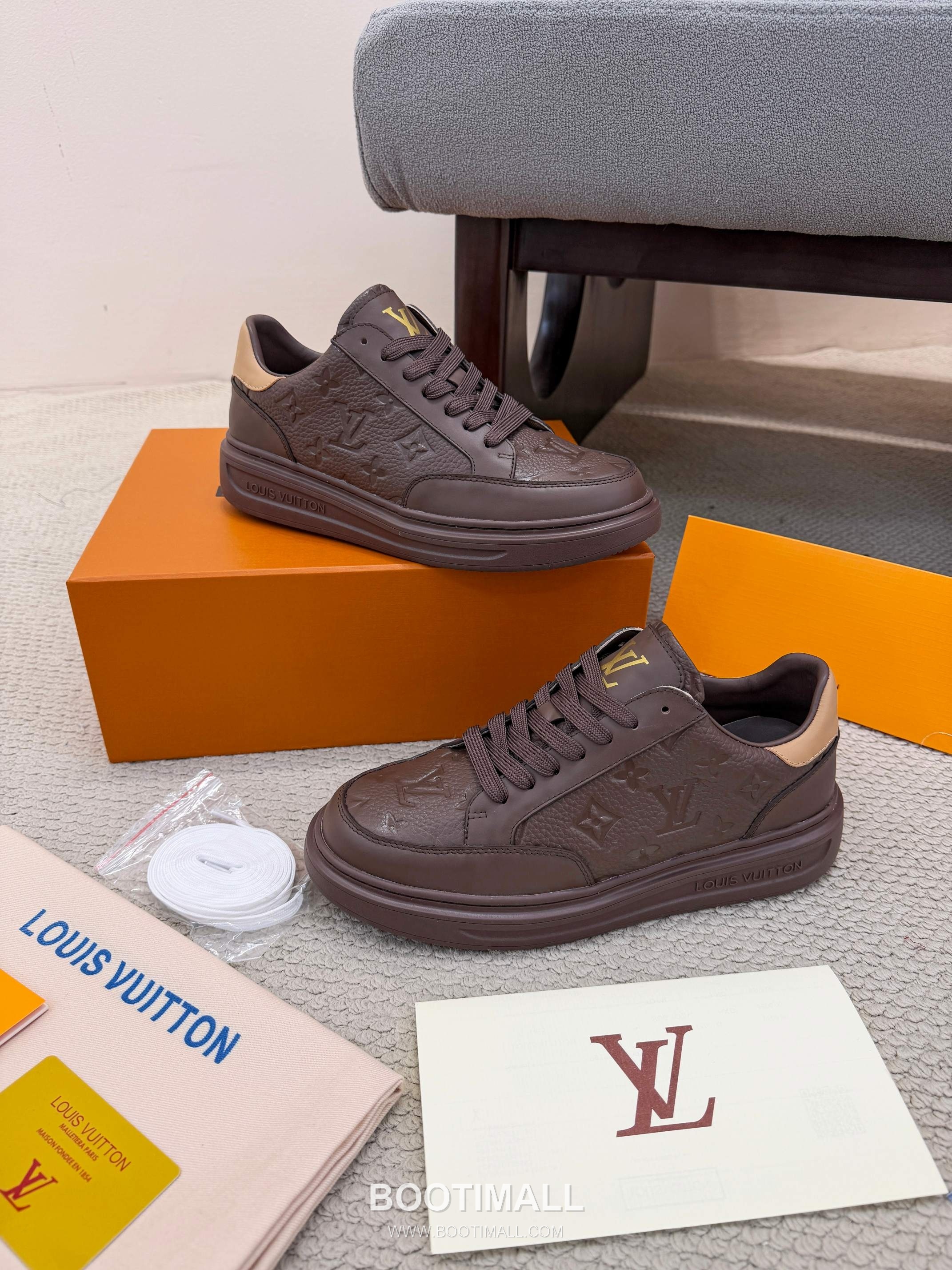 Louis Vuitton Beverly Hills Grained Leather Sneakers 루이비통 베벌리 힐스 그레인 가죽 스니커즈 1