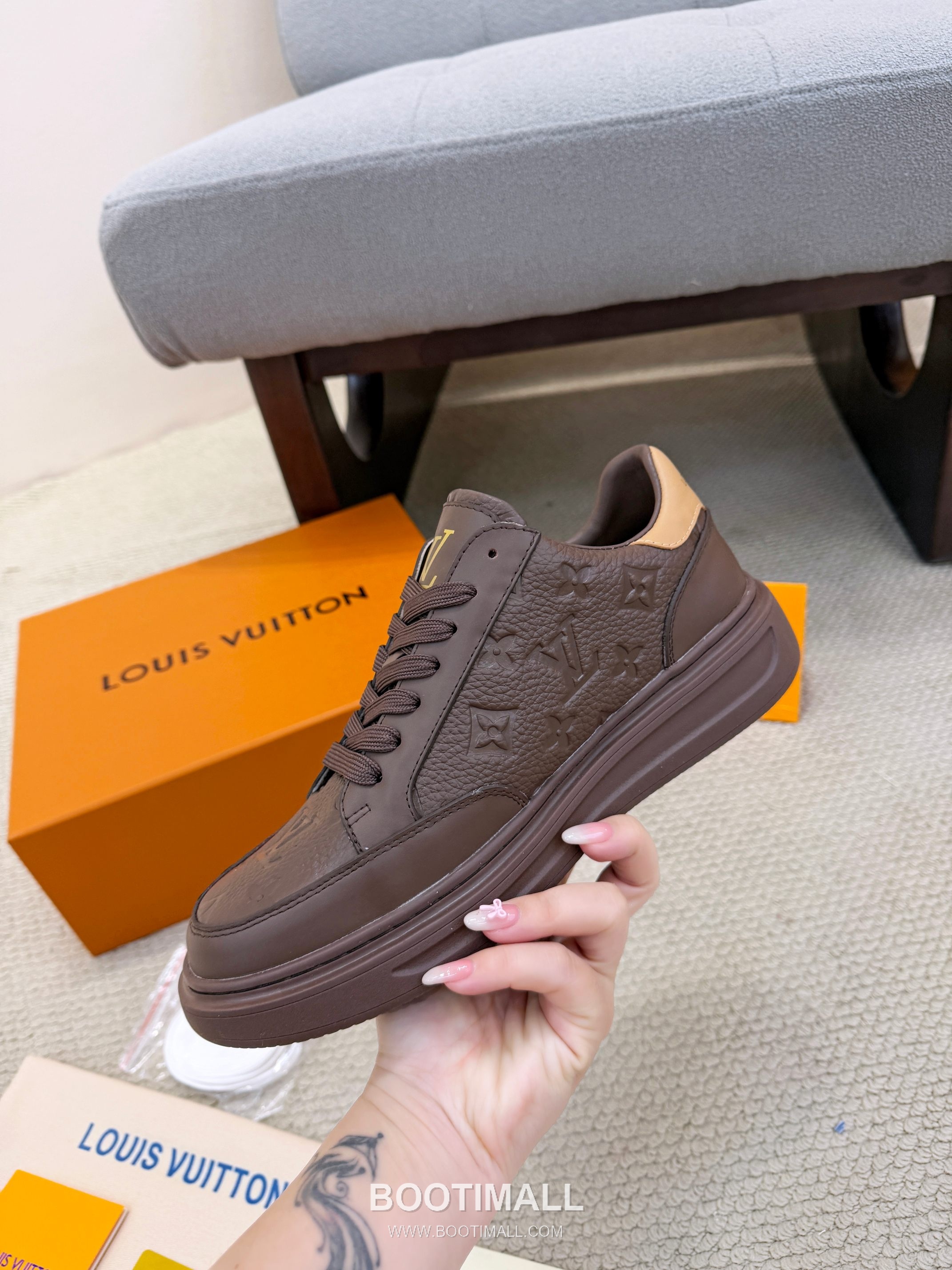 Louis Vuitton Beverly Hills Grained Leather Sneakers 루이비통 베벌리 힐스 그레인 가죽 스니커즈 2