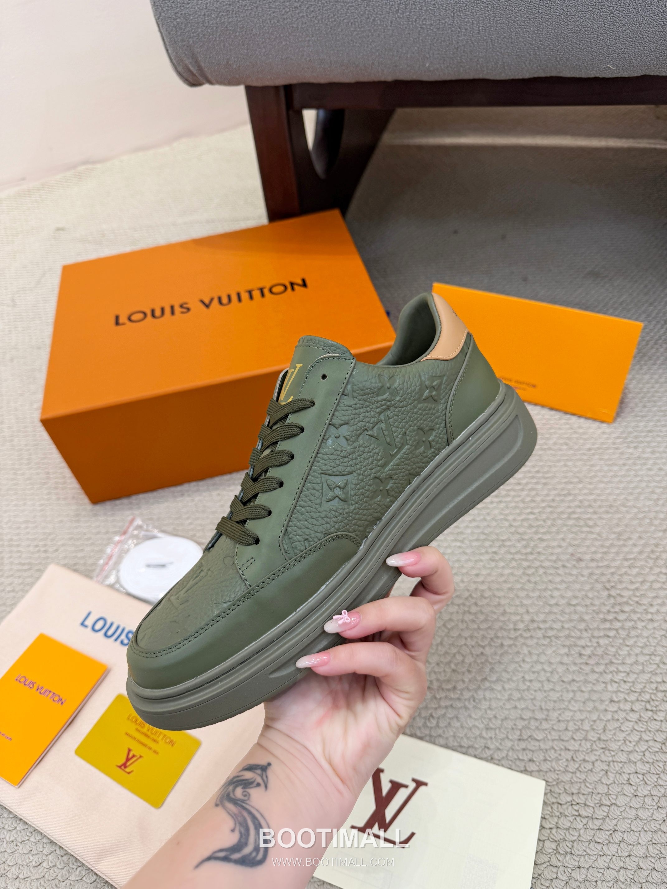 Louis Vuitton Beverly Hills Grained Leather Sneakers 루이비통 베벌리 힐스 그레인 가죽 스니커즈 6