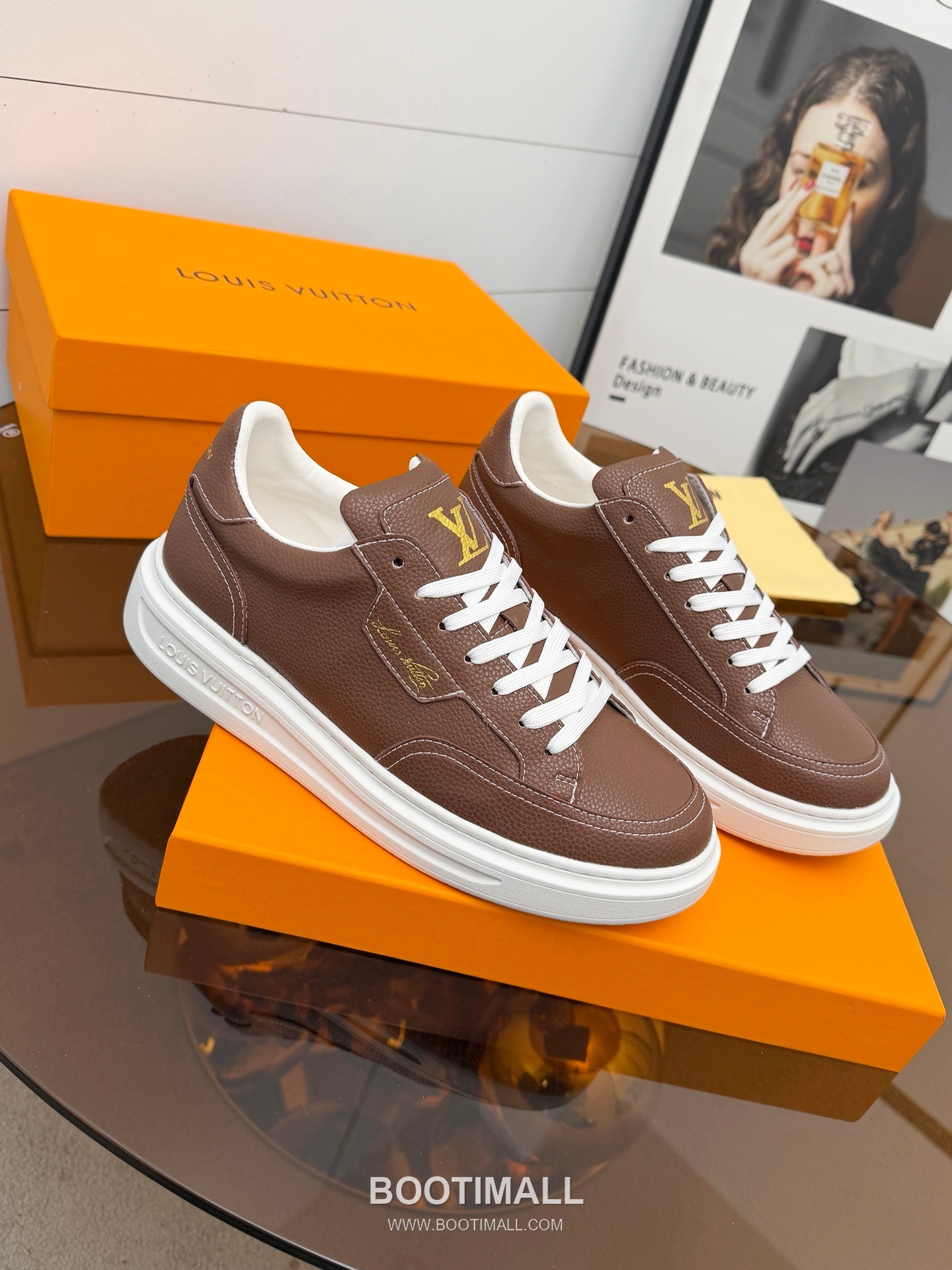 Louis Vuitton Beverly Hills Grained Leather Sneakers 루이비통 베벌리 힐스 그레인 가죽 스니커즈 4