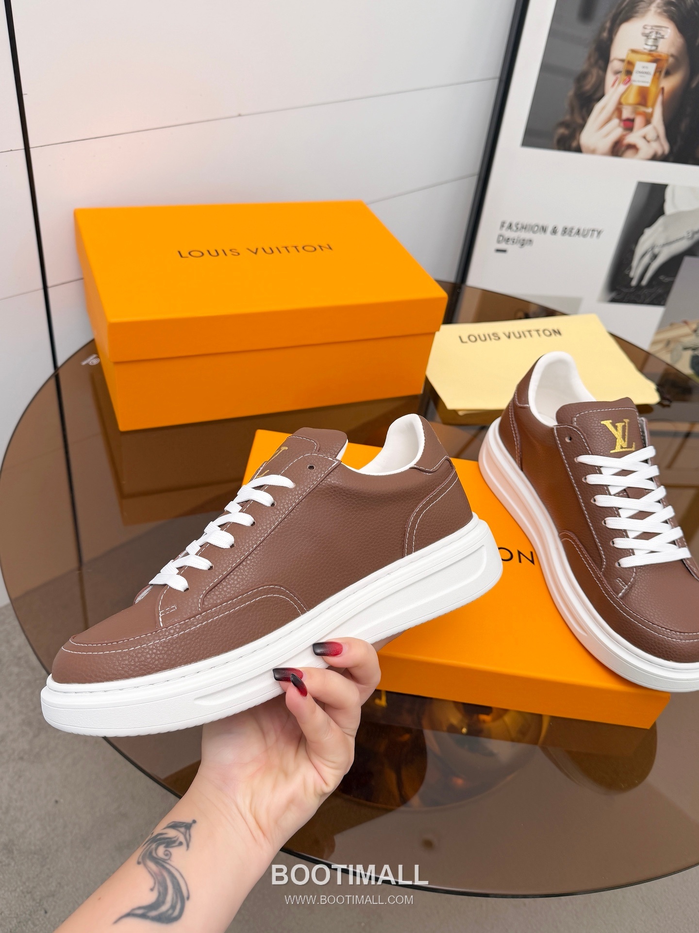 Louis Vuitton Beverly Hills Grained Leather Sneakers 루이비통 베벌리 힐스 그레인 가죽 스니커즈 6