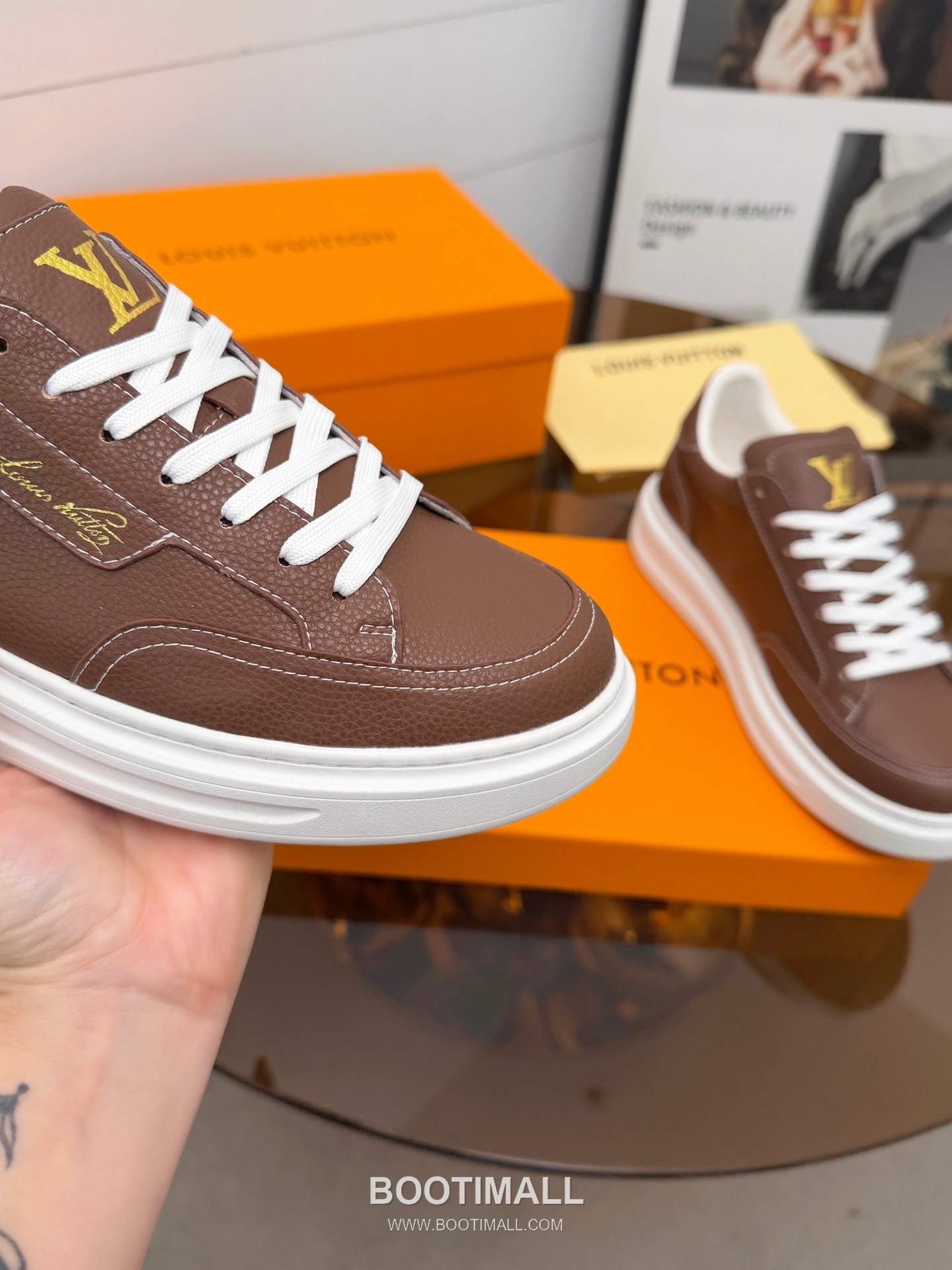 Louis Vuitton Beverly Hills Grained Leather Sneakers 루이비통 베벌리 힐스 그레인 가죽 스니커즈 7