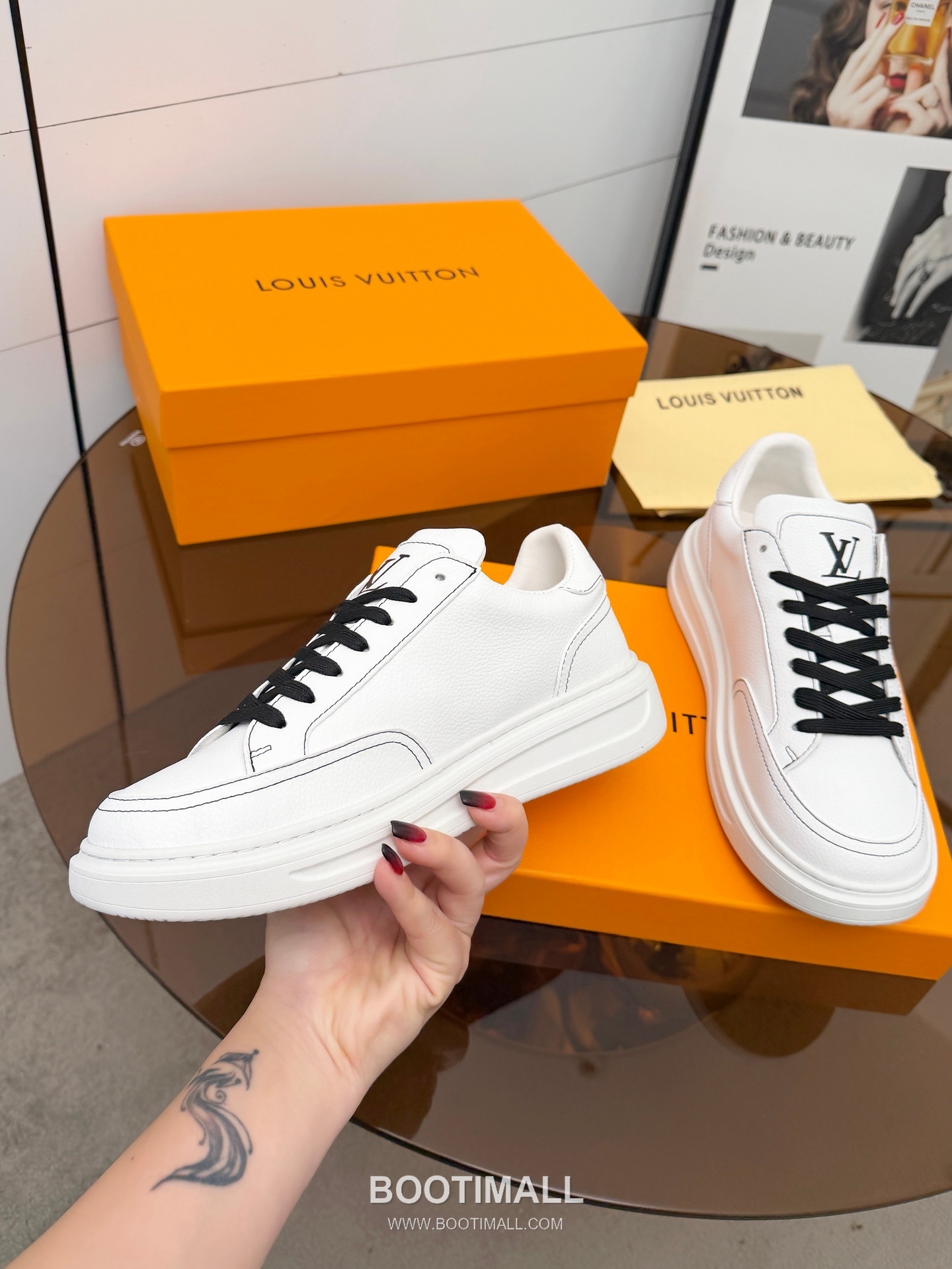 Louis Vuitton Beverly Hills Grained Leather Sneakers 루이비통 베벌리 힐스 그레인 가죽 스니커즈 2