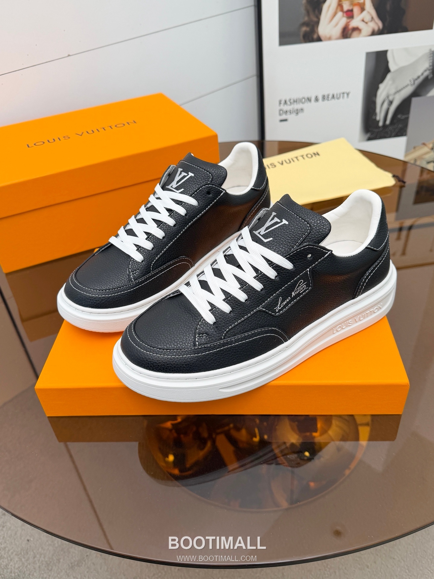 Louis Vuitton Beverly Hills Grained Leather Sneakers 루이비통 베벌리 힐스 그레인 가죽 스니커즈 4