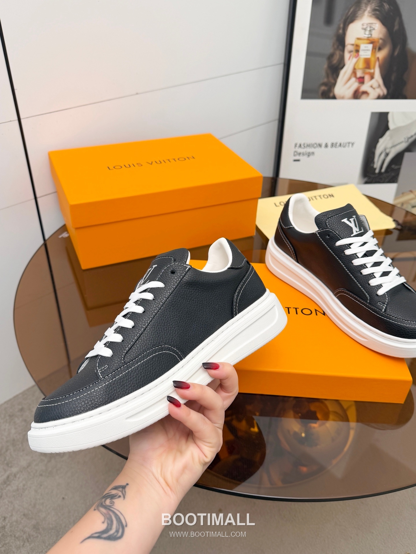 Louis Vuitton Beverly Hills Grained Leather Sneakers 루이비통 베벌리 힐스 그레인 가죽 스니커즈 6