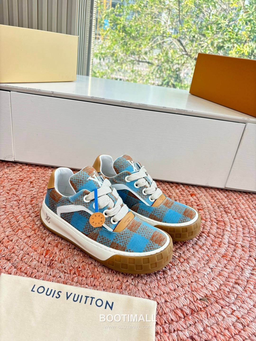 Louis Vuitton Tilted Damier Platform Trainer Cowhide Brown 루이비통 틸티드 다미에 플랫폼 트레이너 소가죽 브라운 스니커즈 3