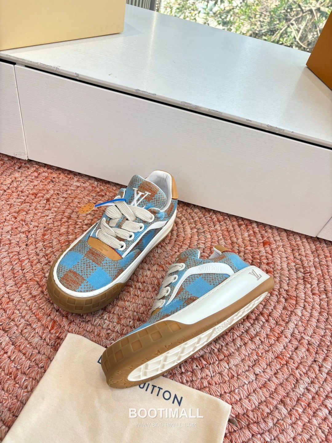 Louis Vuitton Tilted Damier Platform Trainer Cowhide Brown 루이비통 틸티드 다미에 플랫폼 트레이너 소가죽 브라운 스니커즈 4