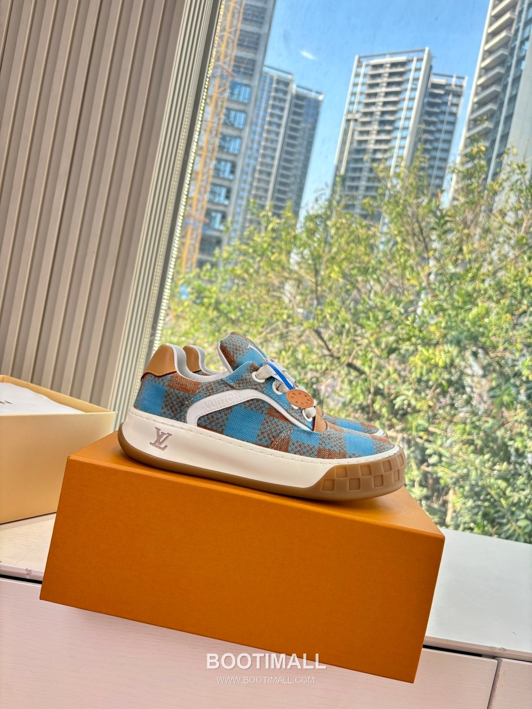 Louis Vuitton Tilted Damier Platform Trainer Cowhide Brown 루이비통 틸티드 다미에 플랫폼 트레이너 소가죽 브라운 스니커즈 5