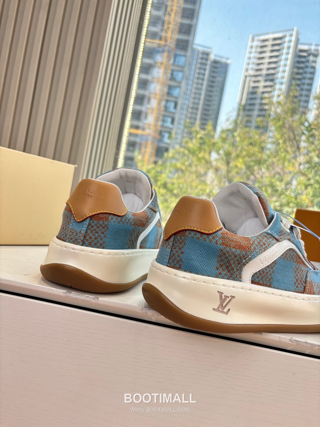 Louis Vuitton Tilted Damier Platform Trainer Cowhide Brown 루이비통 틸티드 다미에 플랫폼 트레이너 소가죽 브라운 스니커즈 9