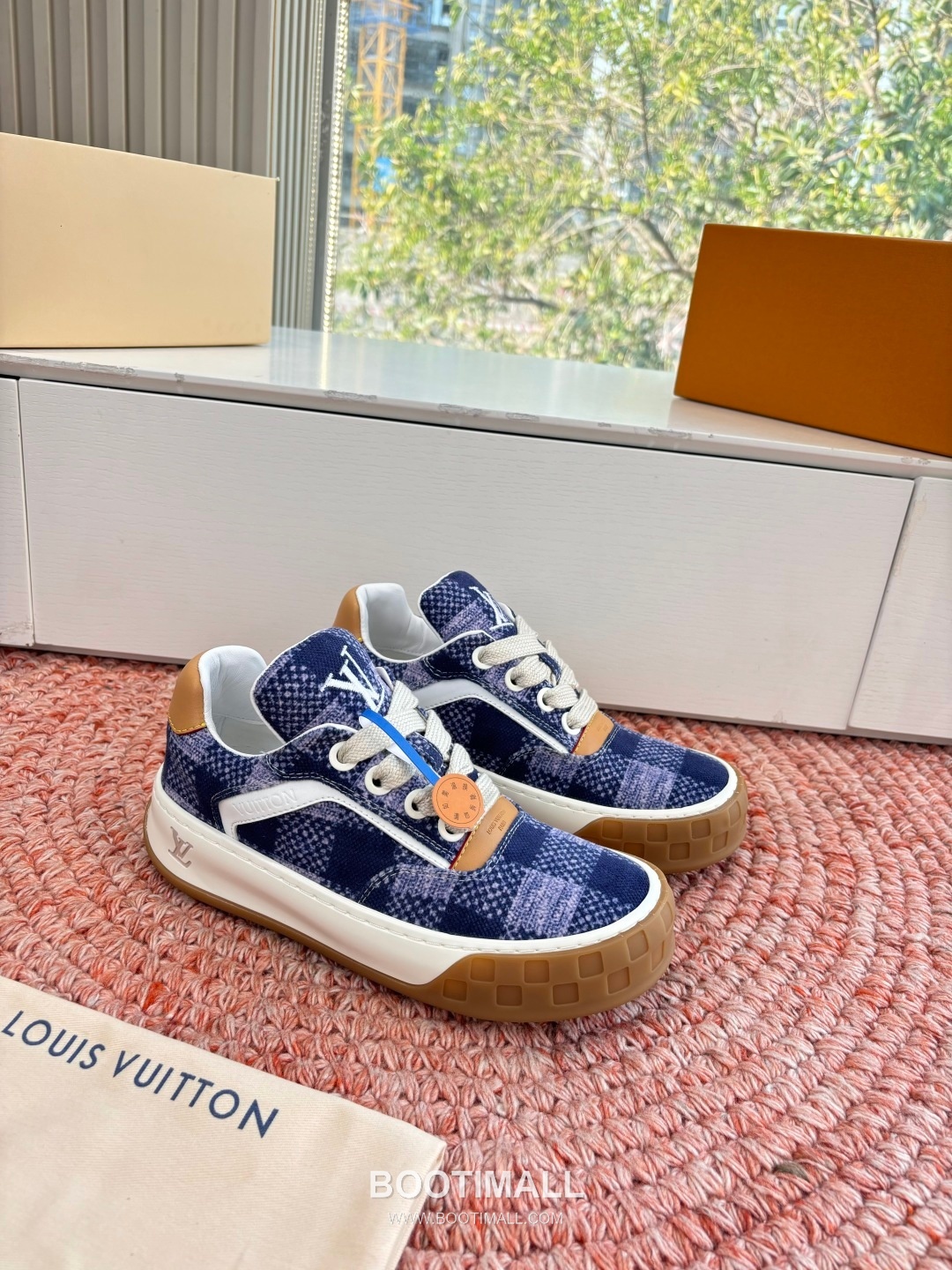 Louis Vuitton Tilted Damier Platform Trainer Cowhide Brown 루이비통 틸티드 다미에 플랫폼 트레이너 소가죽 브라운 스니커즈 3