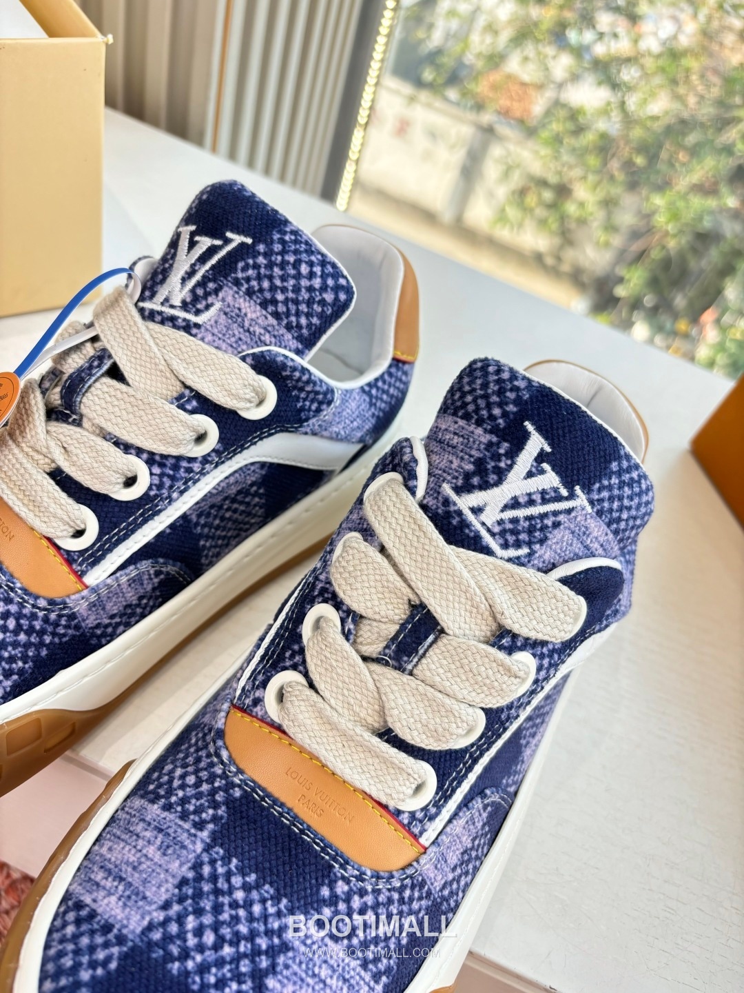 Louis Vuitton Tilted Damier Platform Trainer Cowhide Brown 루이비통 틸티드 다미에 플랫폼 트레이너 소가죽 브라운 스니커즈 8