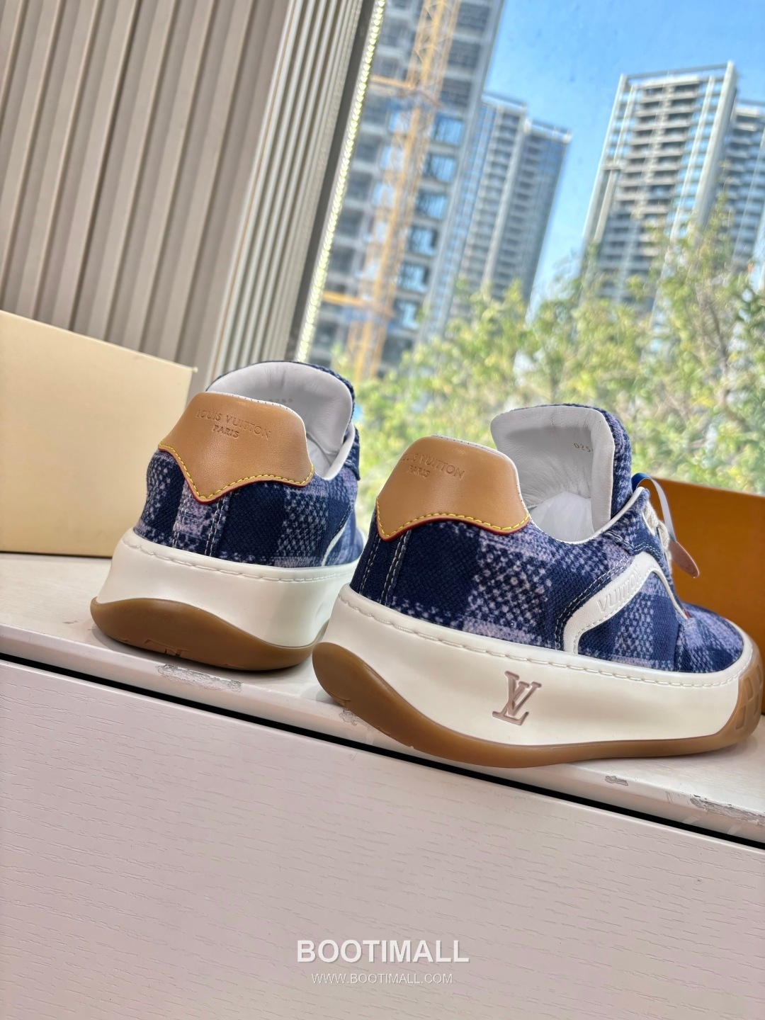 Louis Vuitton Tilted Damier Platform Trainer Cowhide Brown 루이비통 틸티드 다미에 플랫폼 트레이너 소가죽 브라운 스니커즈 9