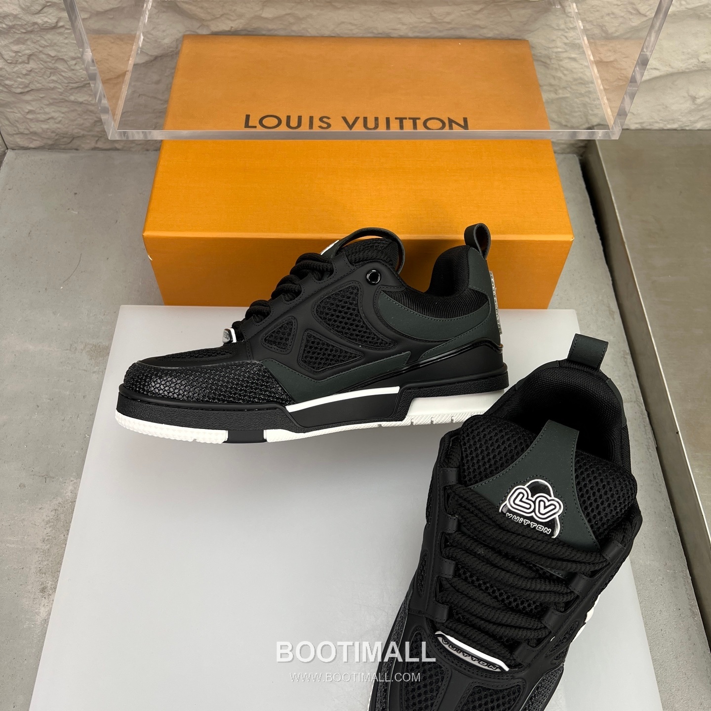 Louis Vuitton Runway 90s Chunky Skate Runner Leather Mesh Multicolor 루이비통 런웨이 90s 청키 스케이트 러너 가죽 메쉬 멀티컬러 스니커즈 5