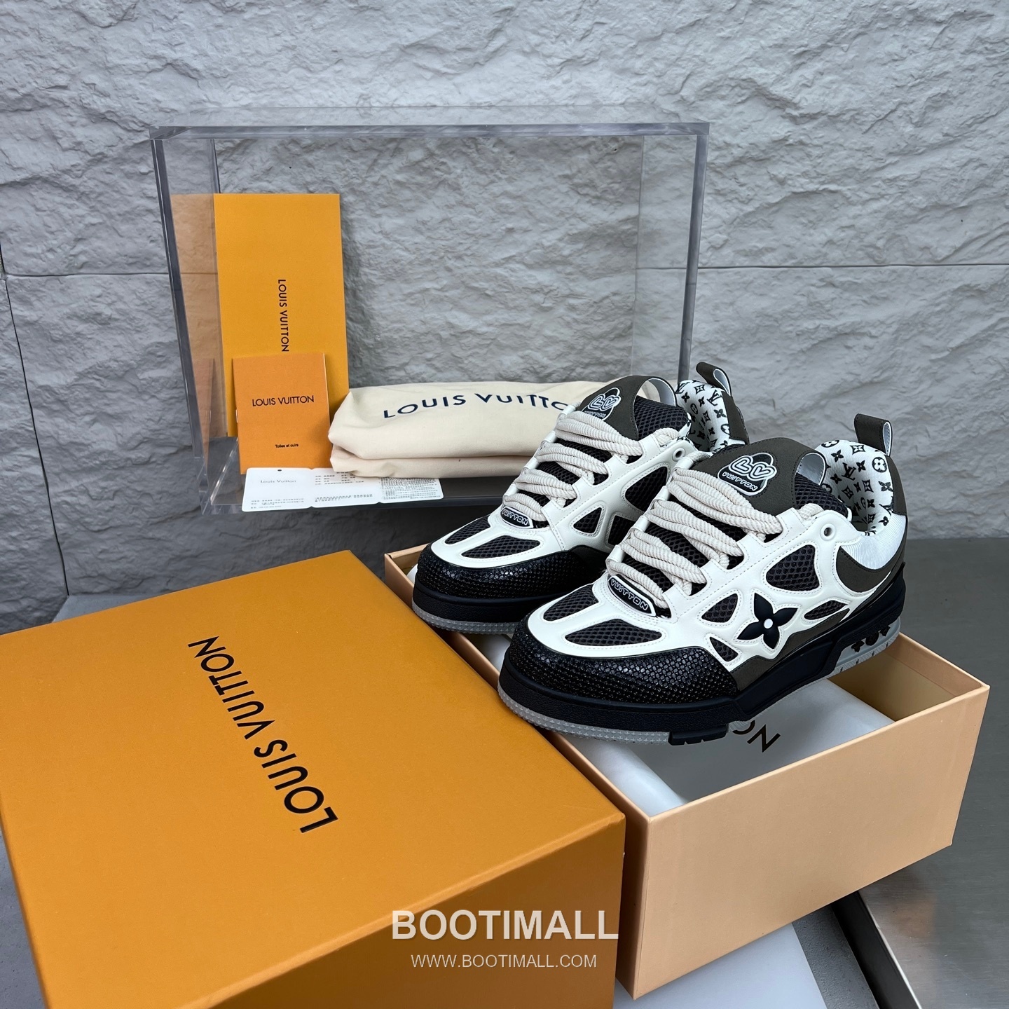 Louis Vuitton Runway 90s Chunky Skate Runner Leather Mesh Multicolor 루이비통 런웨이 90s 청키 스케이트 러너 가죽 메쉬 멀티컬러 스니커즈 2