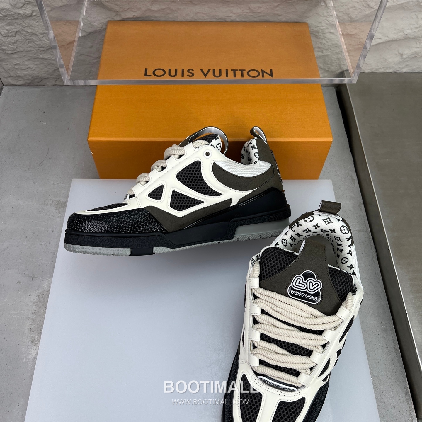 Louis Vuitton Runway 90s Chunky Skate Runner Leather Mesh Multicolor 루이비통 런웨이 90s 청키 스케이트 러너 가죽 메쉬 멀티컬러 스니커즈 5
