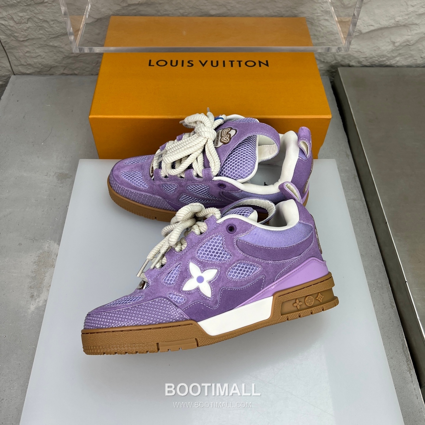 Louis Vuitton Runway 90s Chunky Skate Runner Leather Mesh Multicolor 루이비통 런웨이 90s 청키 스케이트 러너 가죽 메쉬 멀티컬러 스니커즈 4