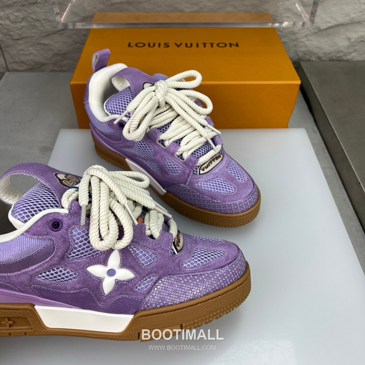 Louis Vuitton Runway 90s Chunky Skate Runner Leather Mesh Multicolor 루이비통 런웨이 90s 청키 스케이트 러너 가죽 메쉬 멀티컬러 스니커즈 6