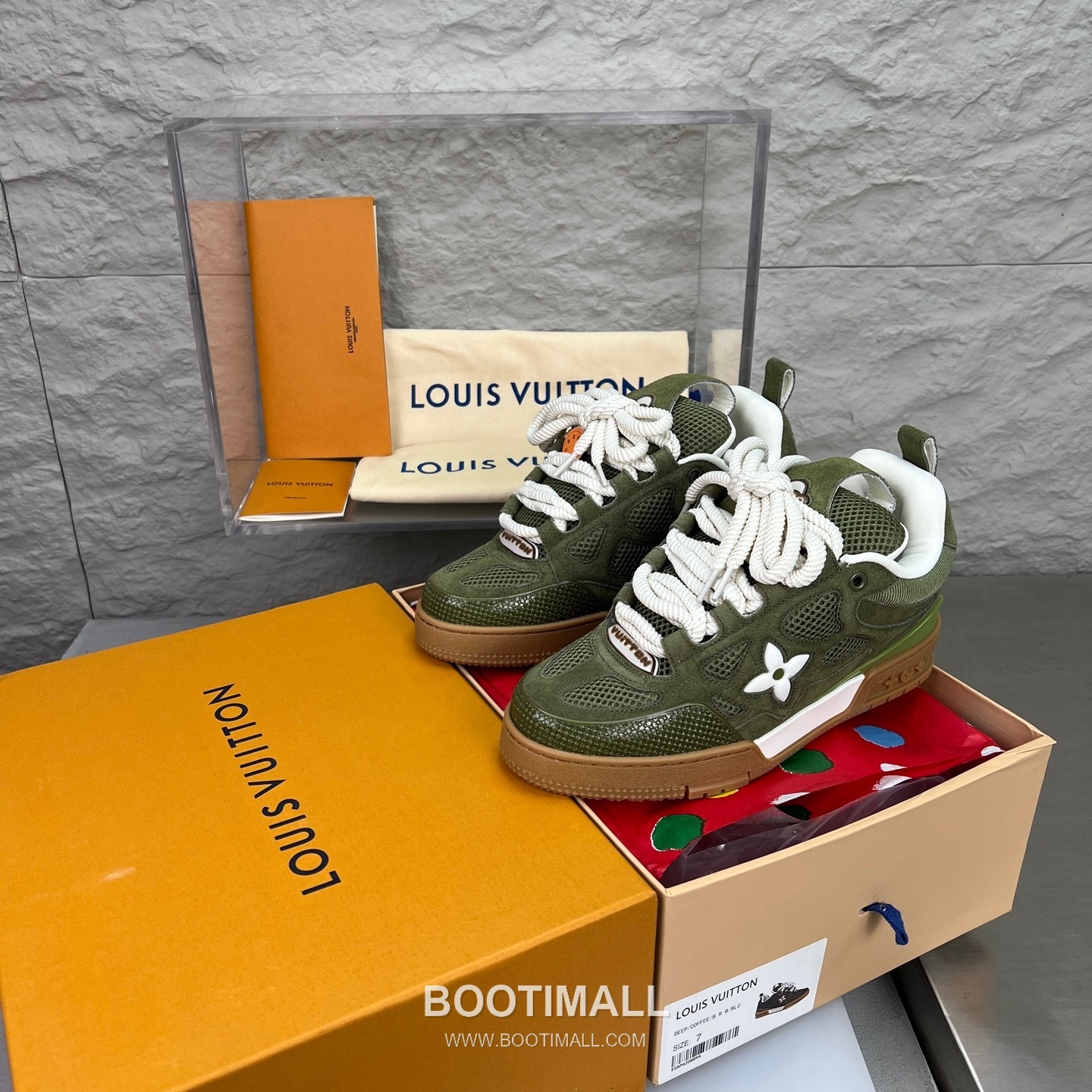 Louis Vuitton Runway 90s Chunky Skate Runner Leather Mesh Multicolor 루이비통 런웨이 90s 청키 스케이트 러너 가죽 메쉬 멀티컬러 스니커즈 2
