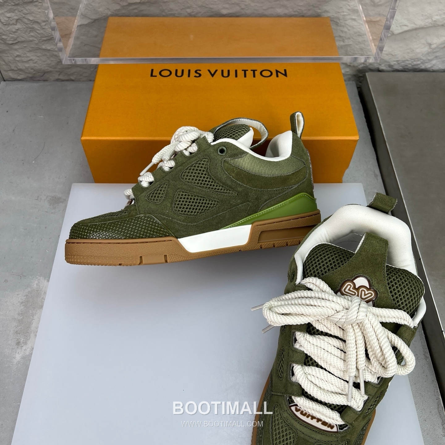 Louis Vuitton Runway 90s Chunky Skate Runner Leather Mesh Multicolor 루이비통 런웨이 90s 청키 스케이트 러너 가죽 메쉬 멀티컬러 스니커즈 5