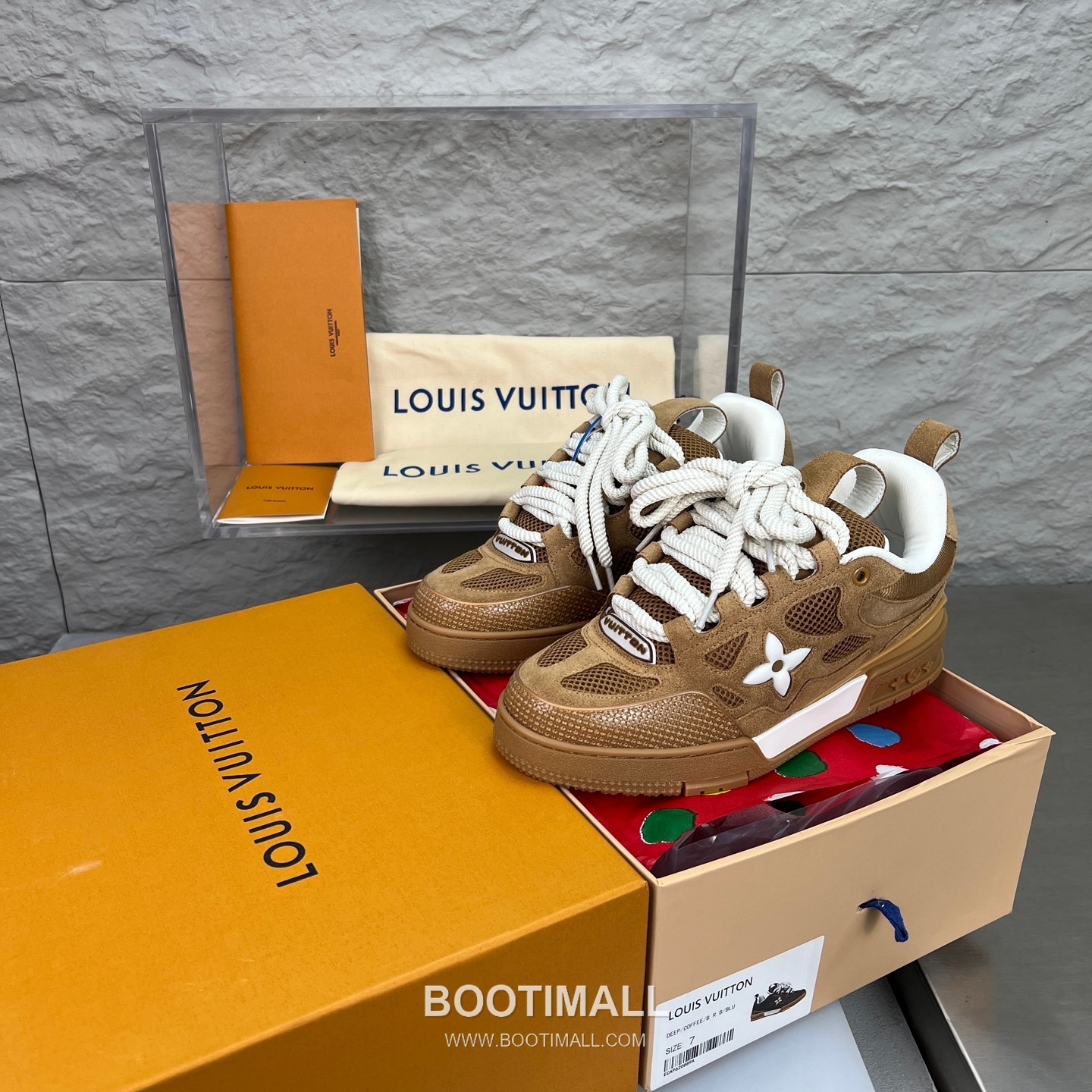 Louis Vuitton Runway 90s Chunky Skate Runner Leather Mesh Multicolor 루이비통 런웨이 90s 청키 스케이트 러너 가죽 메쉬 멀티컬러 스니커즈 2
