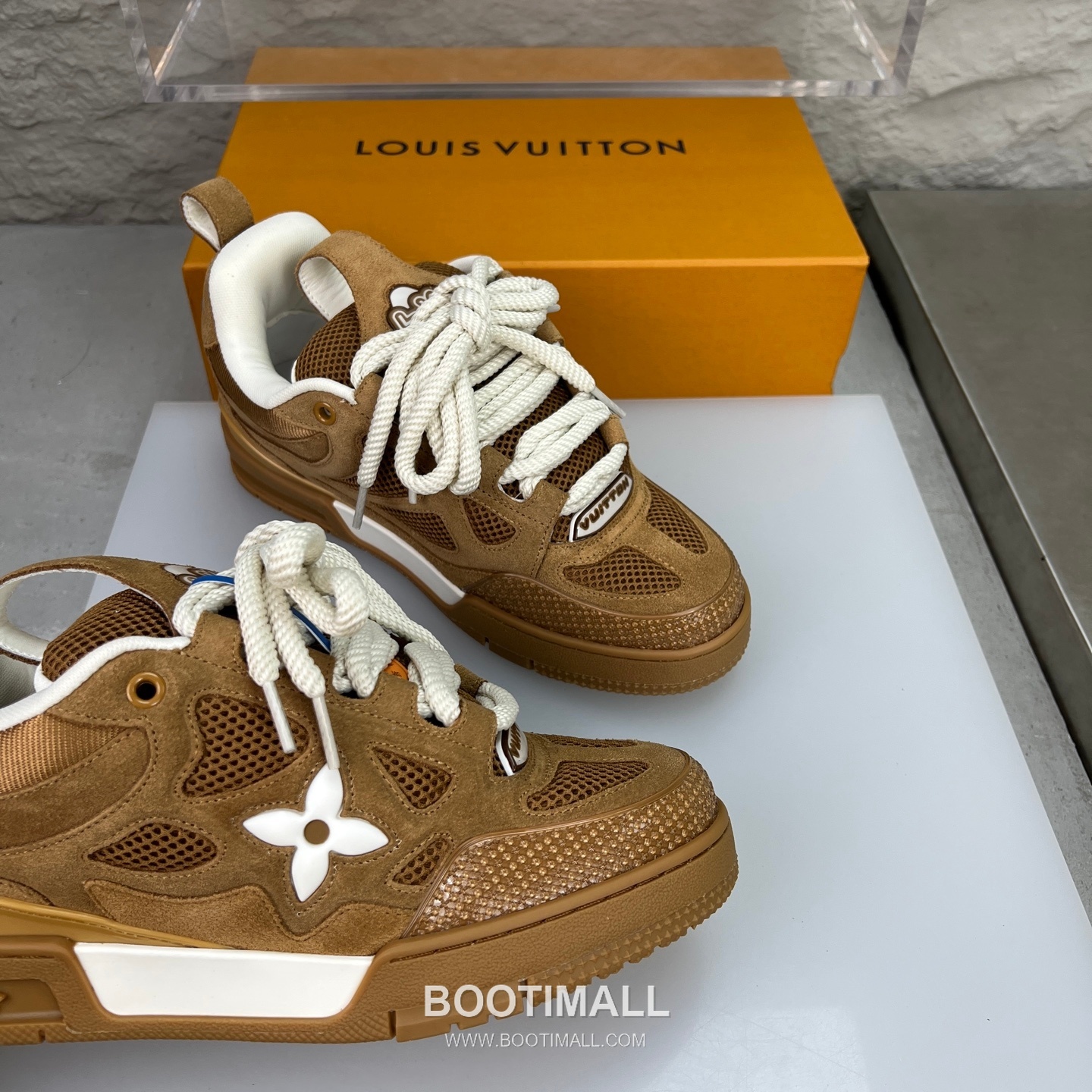 Louis Vuitton Runway 90s Chunky Skate Runner Leather Mesh Multicolor 루이비통 런웨이 90s 청키 스케이트 러너 가죽 메쉬 멀티컬러 스니커즈 6