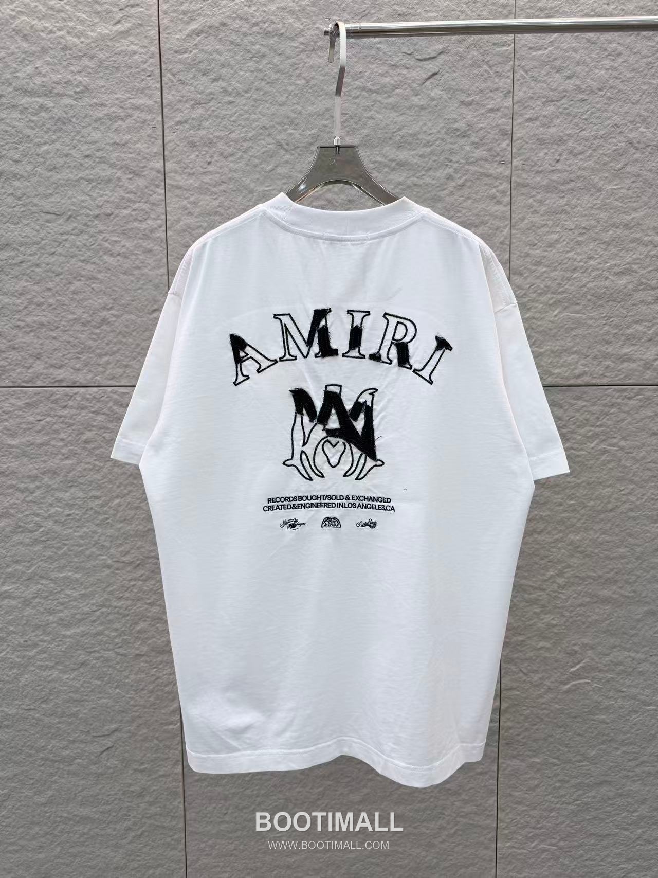 Ami Paris SS26 Embroidered Patchwork Denim Cotton Short Sleeve T-Shirt 아미 파리 SS26 자수 패치워크 데님 코튼 반팔 티셔츠 14