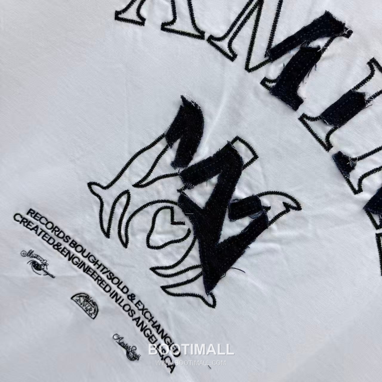 Ami Paris SS26 Embroidered Patchwork Denim Cotton Short Sleeve T-Shirt 아미 파리 SS26 자수 패치워크 데님 코튼 반팔 티셔츠 16