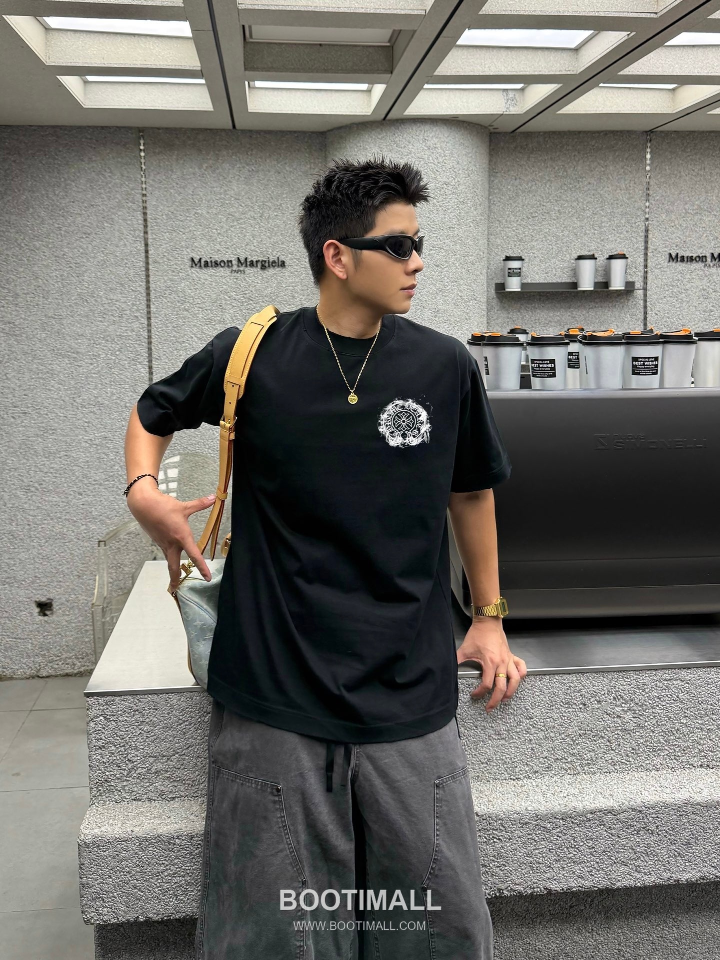 Chrome Hearts Printed Patch Crewneck Tee Cotton Black T-shirt 크롬하츠 프린트 패치 크루넥 티 코튼 블랙 티셔츠 1