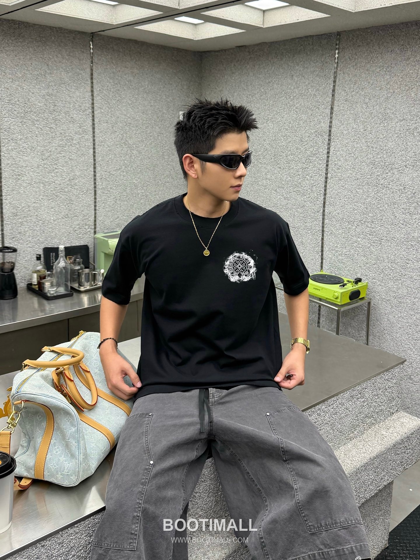 Chrome Hearts Printed Patch Crewneck Tee Cotton Black T-shirt 크롬하츠 프린트 패치 크루넥 티 코튼 블랙 티셔츠 2