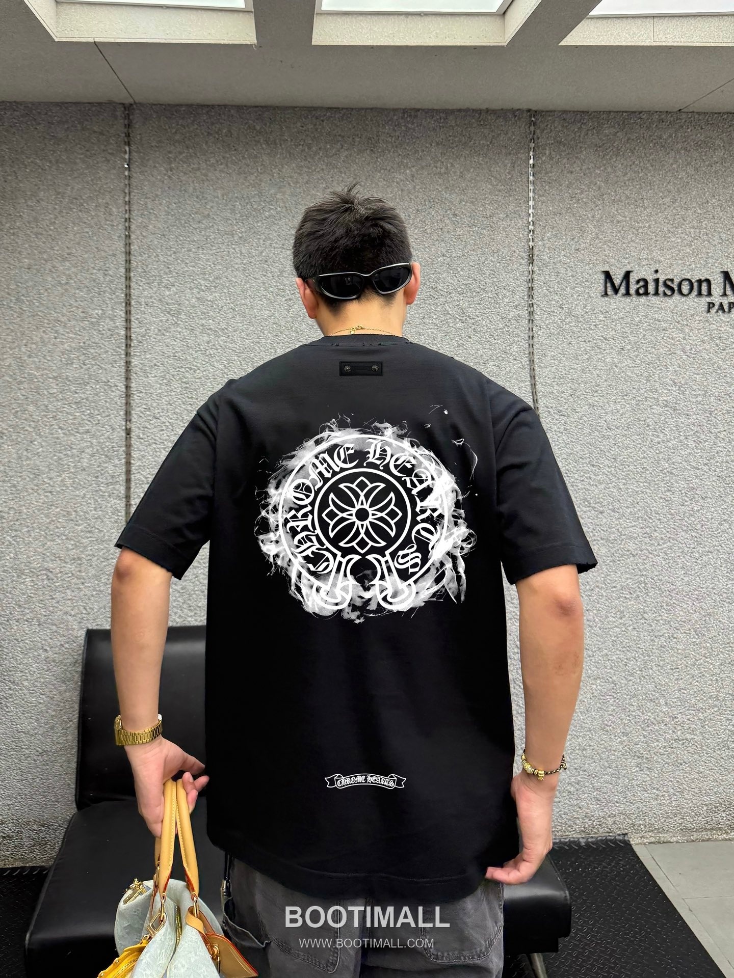 Chrome Hearts Printed Patch Crewneck Tee Cotton Black T-shirt 크롬하츠 프린트 패치 크루넥 티 코튼 블랙 티셔츠 5