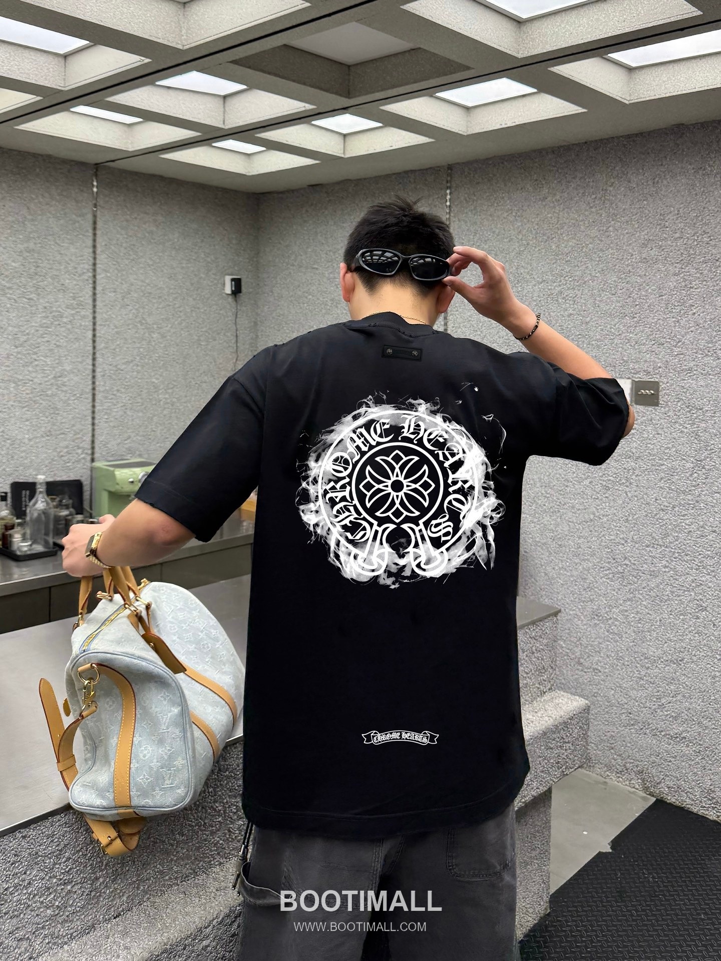 Chrome Hearts Printed Patch Crewneck Tee Cotton Black T-shirt 크롬하츠 프린트 패치 크루넥 티 코튼 블랙 티셔츠 6
