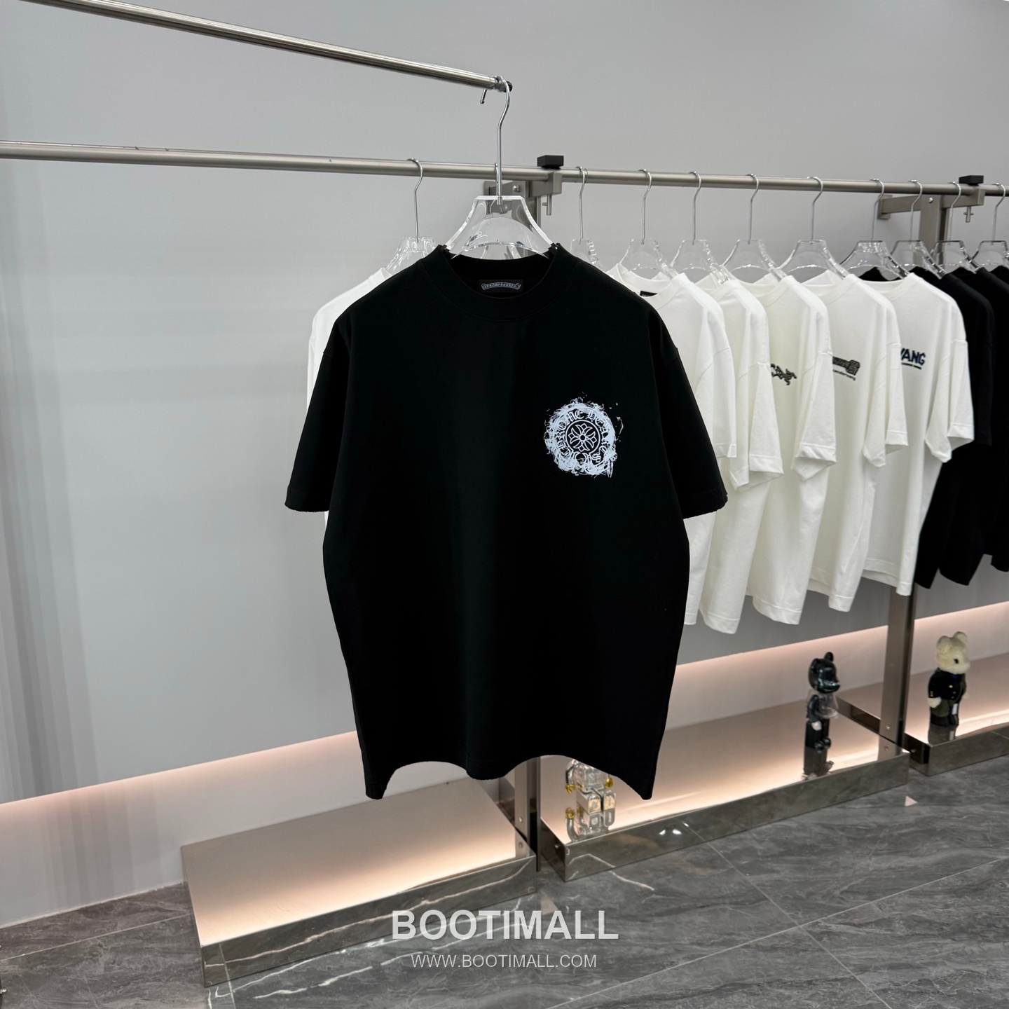 Chrome Hearts Printed Patch Crewneck Tee Cotton Black T-shirt 크롬하츠 프린트 패치 크루넥 티 코튼 블랙 티셔츠 7