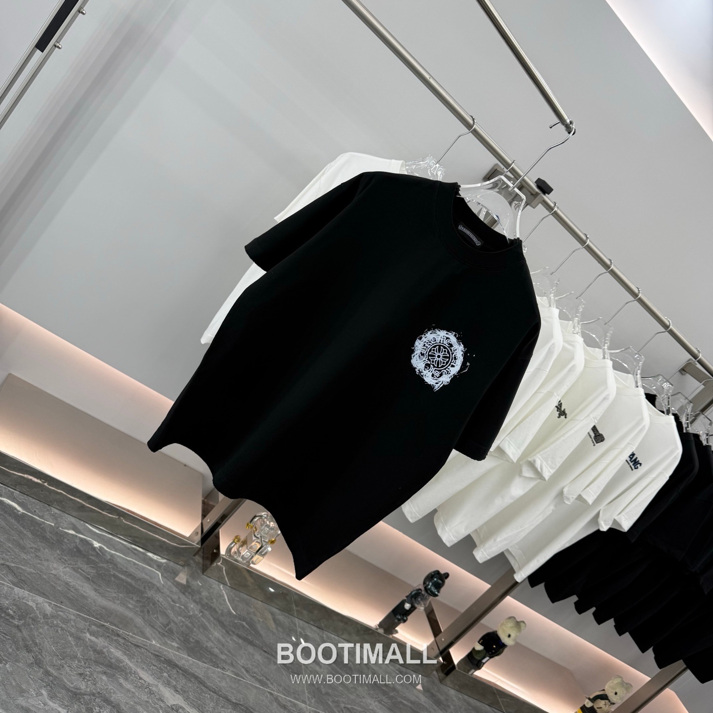 Chrome Hearts Printed Patch Crewneck Tee Cotton Black T-shirt 크롬하츠 프린트 패치 크루넥 티 코튼 블랙 티셔츠 8